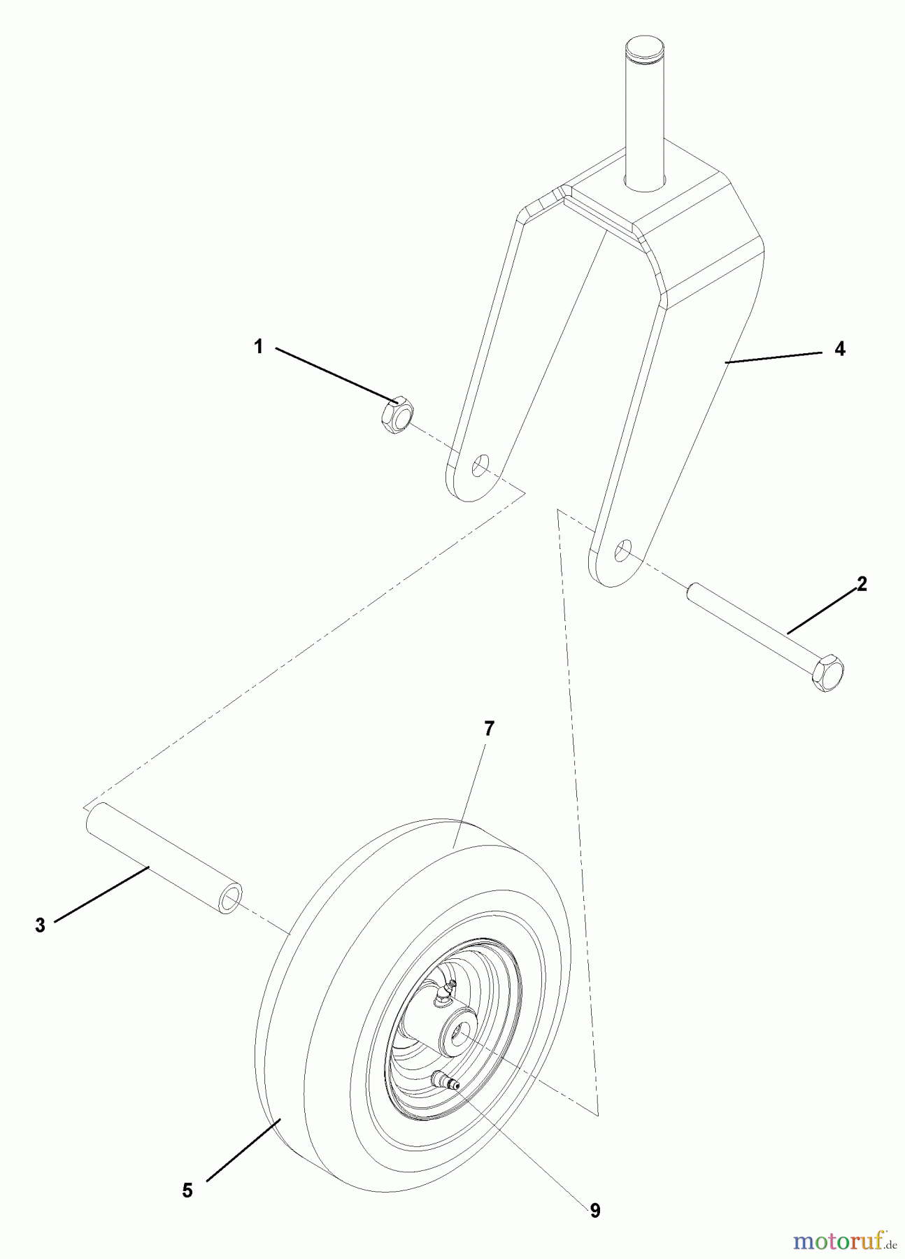  Husqvarna Nullwendekreismäher, Zero-Turn CZ 3815 (968999245) - Husqvarna Zero-Turn Mower (2006-08 & After) Caster Assembly