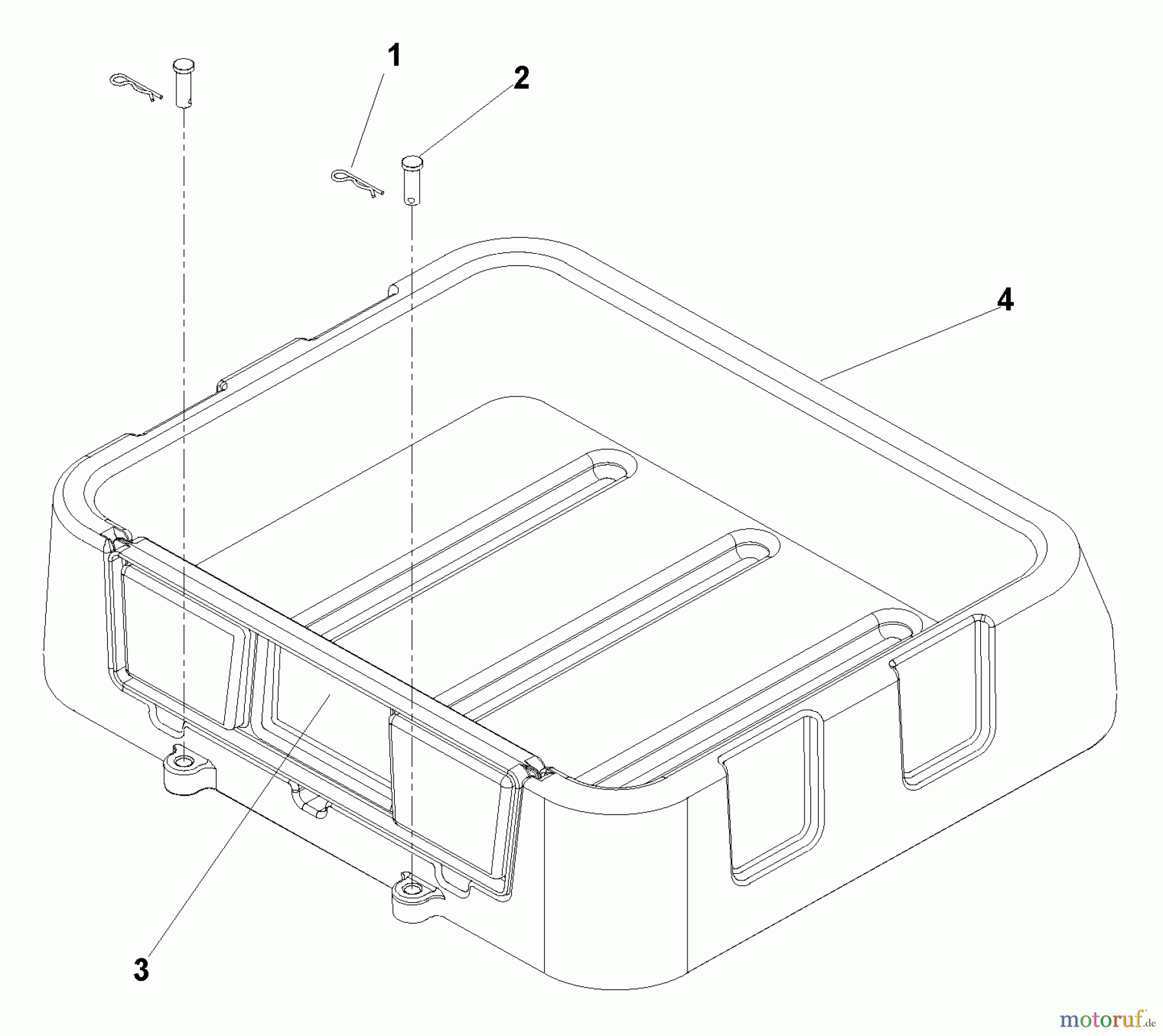  Husqvarna Nullwendekreismäher, Zero-Turn CZ 42175 (968999275) - Husqvarna Zero-Turn Mower (2006-08 & After) Utility Box