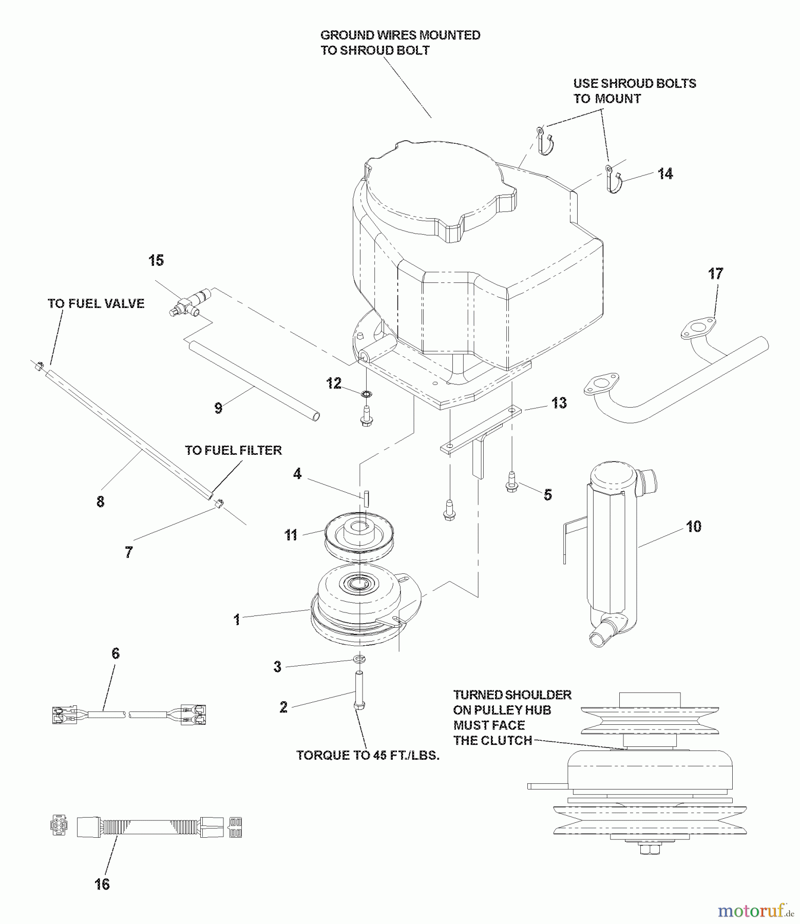  Husqvarna Nullwendekreismäher, Zero-Turn CZ 4818 (968999276) - Husqvarna Zero-Turn Mower (2004-09 & After) Briggs & Stratton Engine Assembly