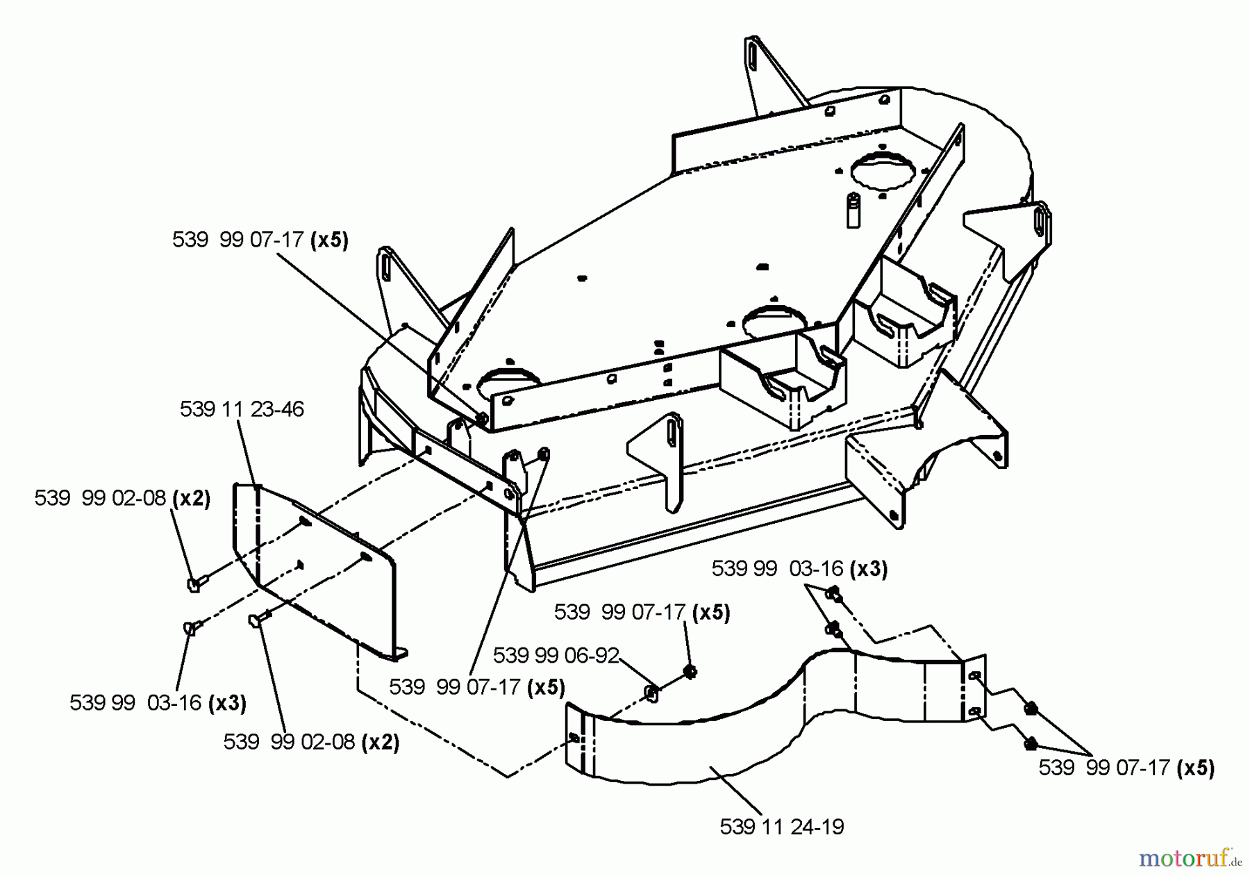  Husqvarna Nullwendekreismäher, Zero-Turn EZ 4217 KAA (968999291) - Husqvarna Zero-Turn Mower (2006-02 & After) Accessory Mulch Kit 42