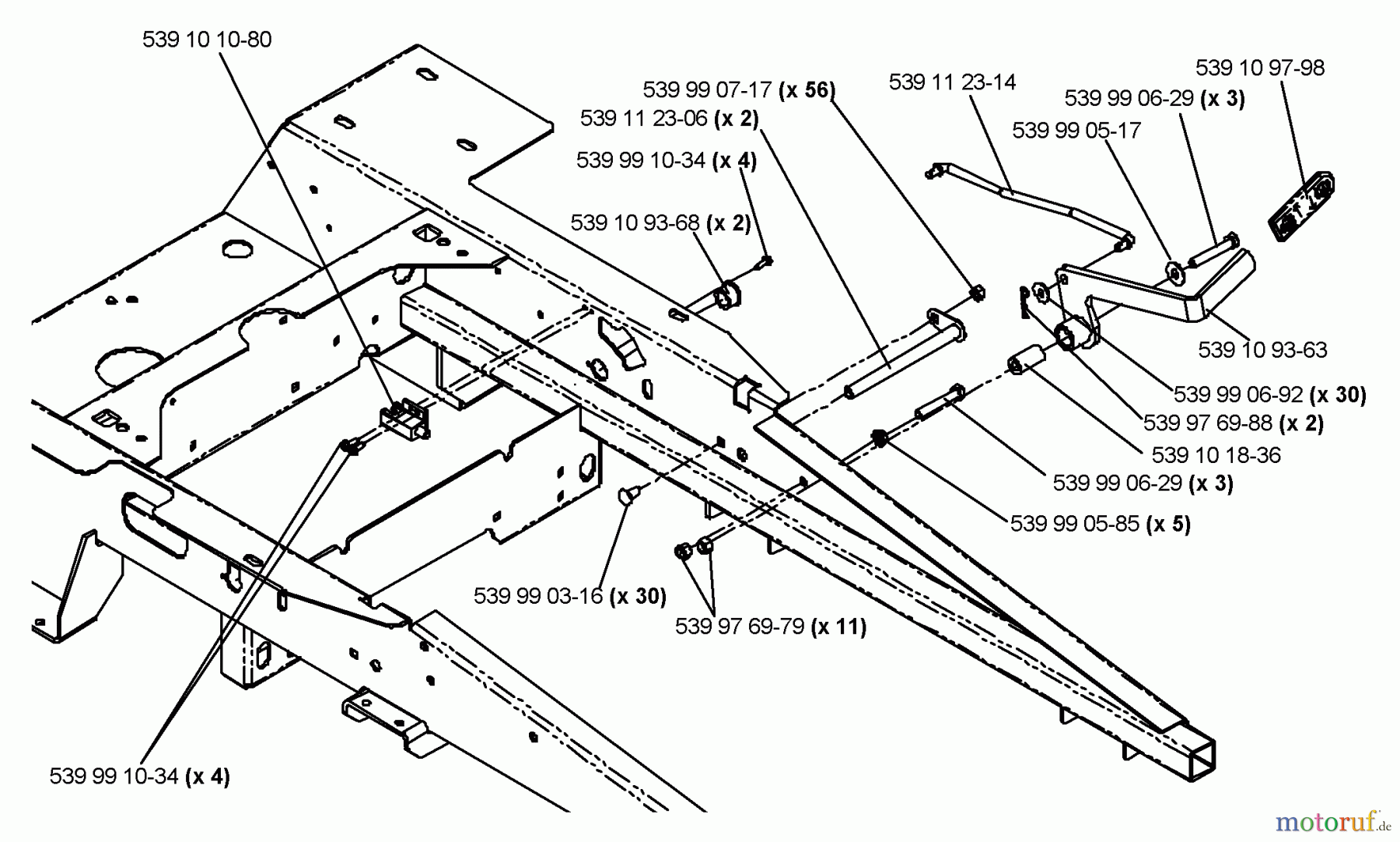  Husqvarna Nullwendekreismäher, Zero-Turn EZ 4822 BI (968999374) - Husqvarna Zero-Turn Mower (2006-02 & After) Park Brake