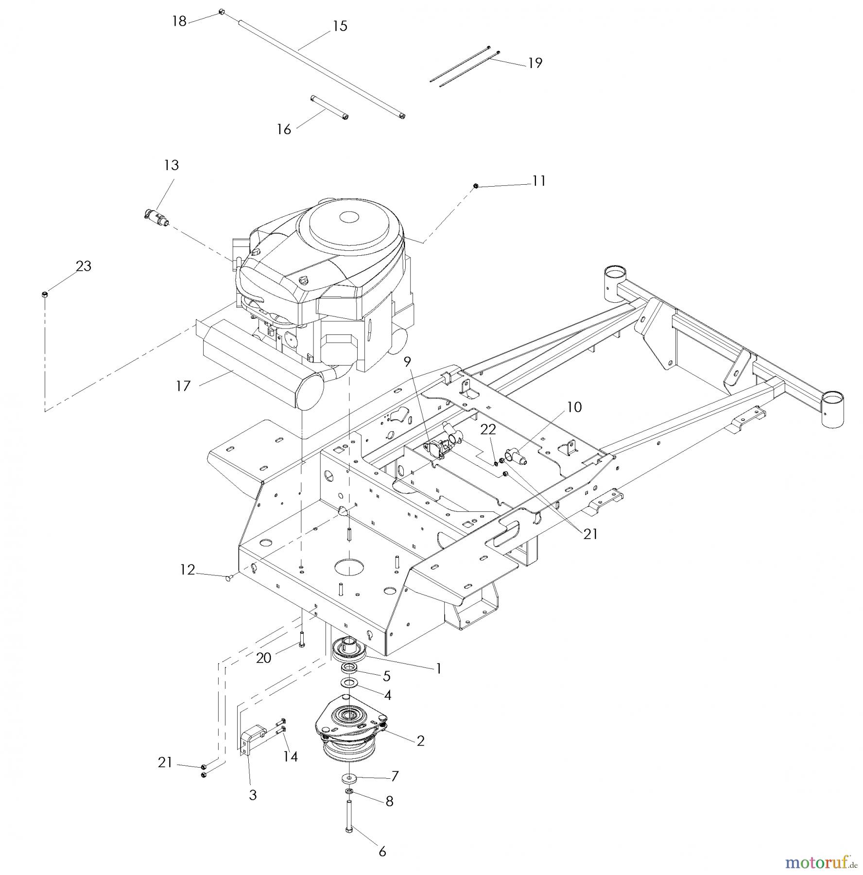  Husqvarna Nullwendekreismäher, Zero-Turn EZ 4624 (968999657) - Husqvarna Zero-Turn Mower (2008-08 & After) Engine Briggs & Stratton - 24 HP