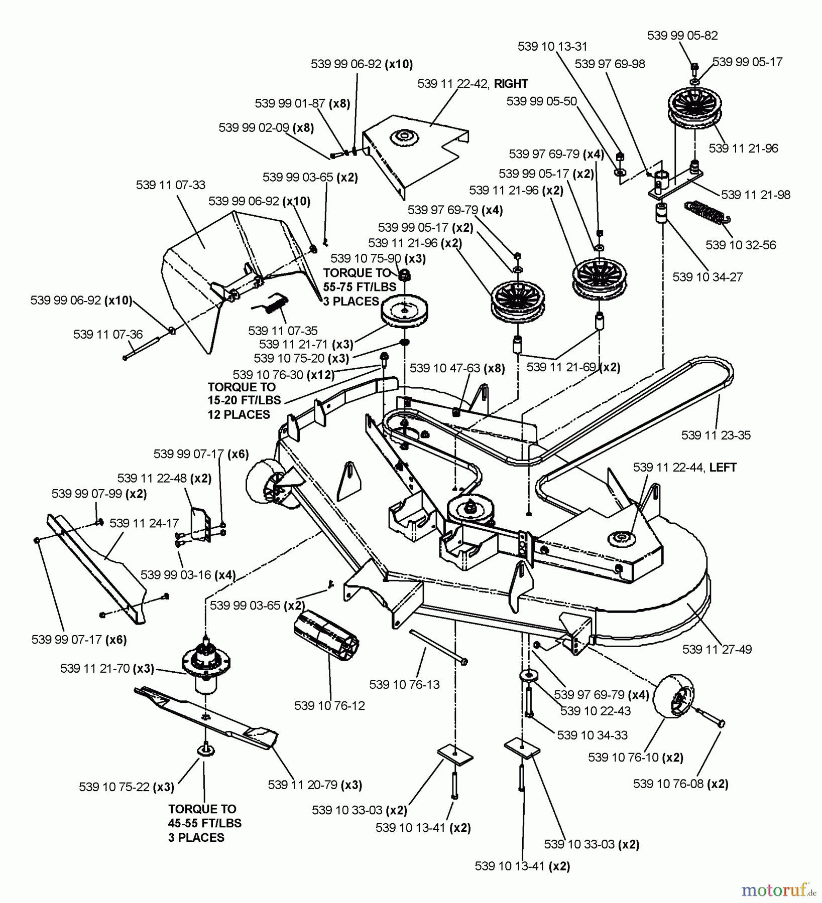  Husqvarna Nullwendekreismäher, Zero-Turn EZ 5221 KAA (968999292) - Husqvarna Zero-Turn Mower (2006-02 to 2006-05) Deck Assembly 52