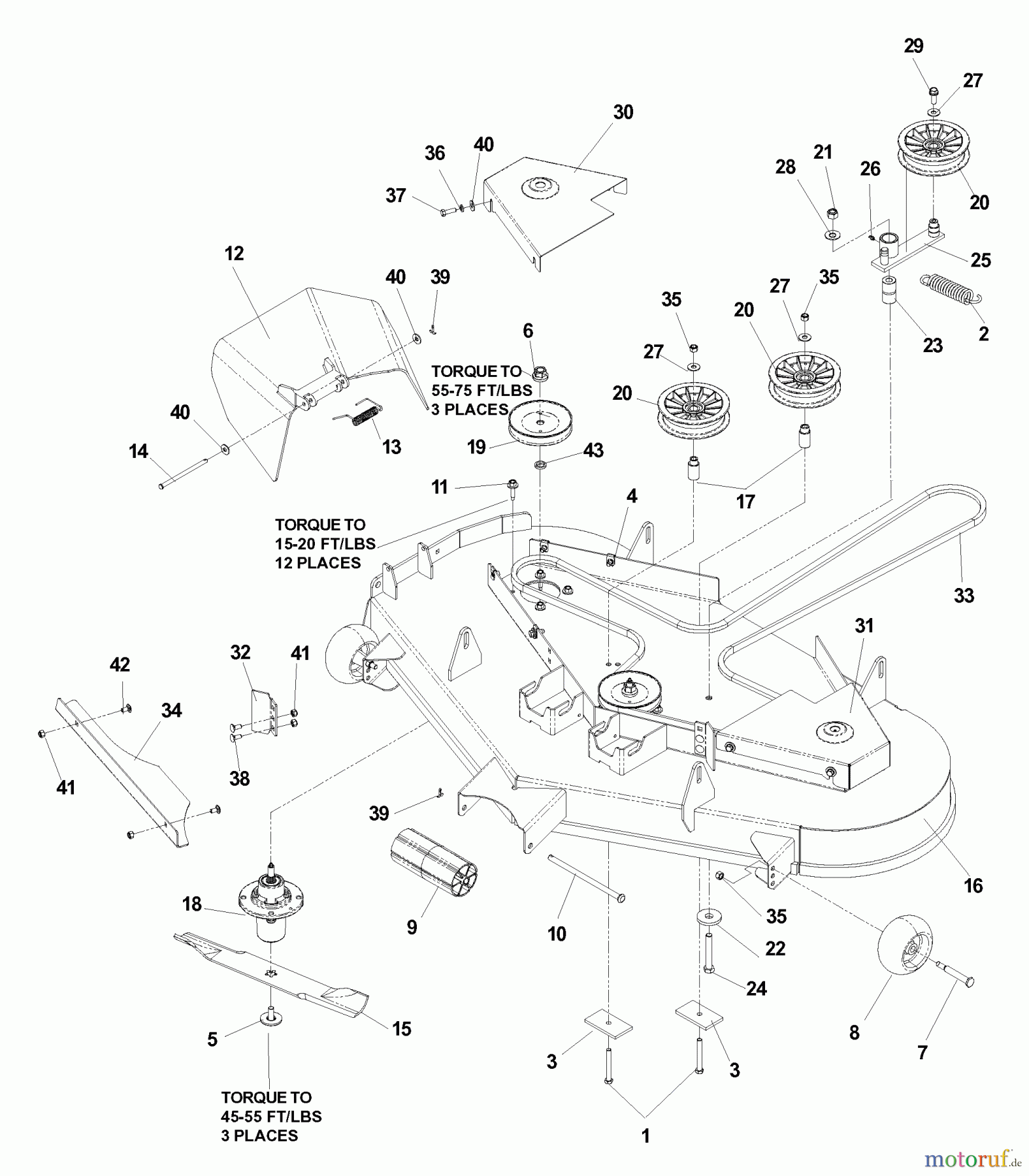  Husqvarna Nullwendekreismäher, Zero-Turn EZ 5221 KAA (968999292) - Husqvarna Zero-Turn Mower (2006-06 & After) Deck Assembly 52