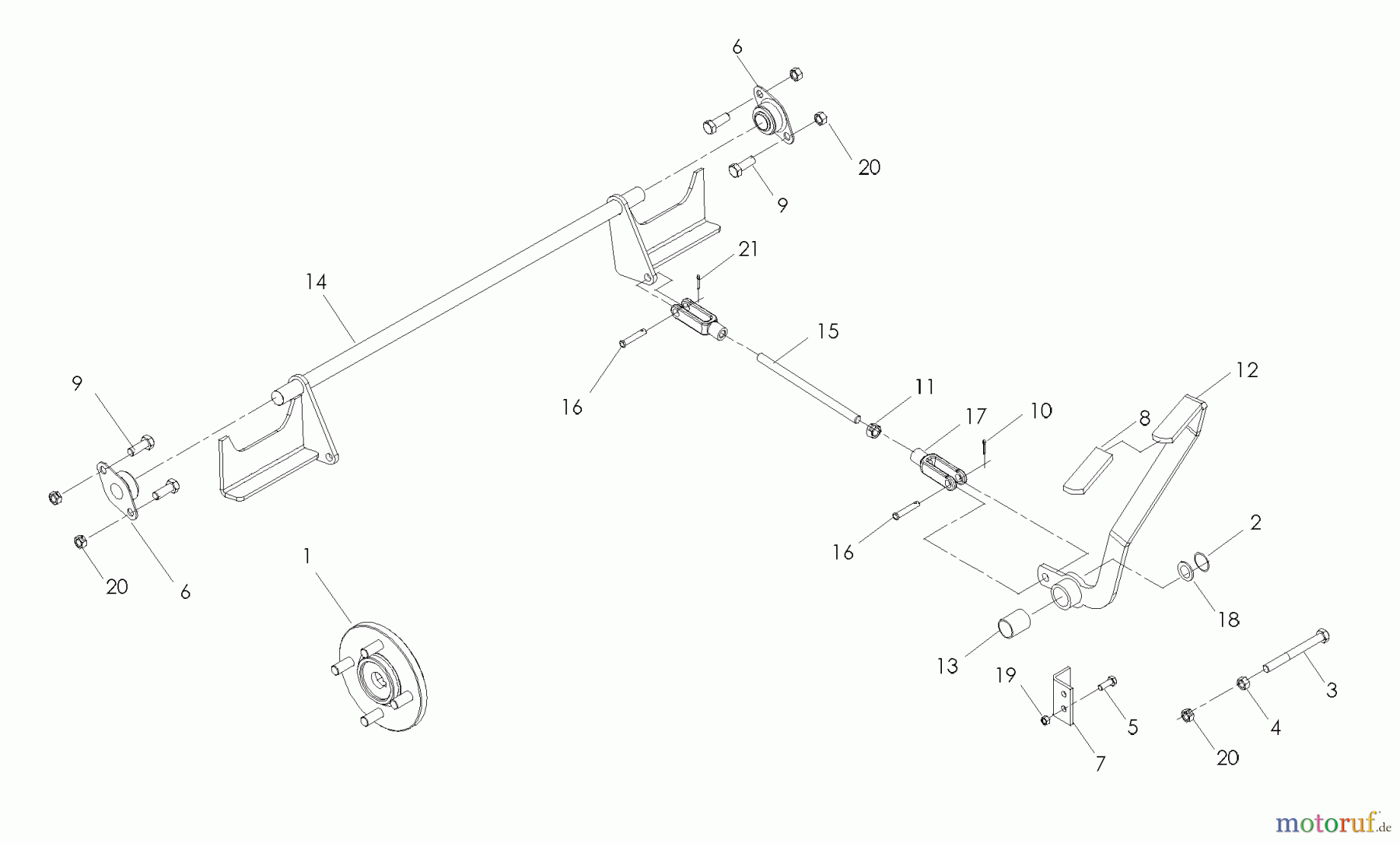  Husqvarna Nullwendekreismäher, Zero-Turn iZ 4217 (968999703) - Husqvarna Zero-Turn Mower (2007-09 to 2008-11) Parking Brake TE Models iZ4217, iZ4819, iZ4217C