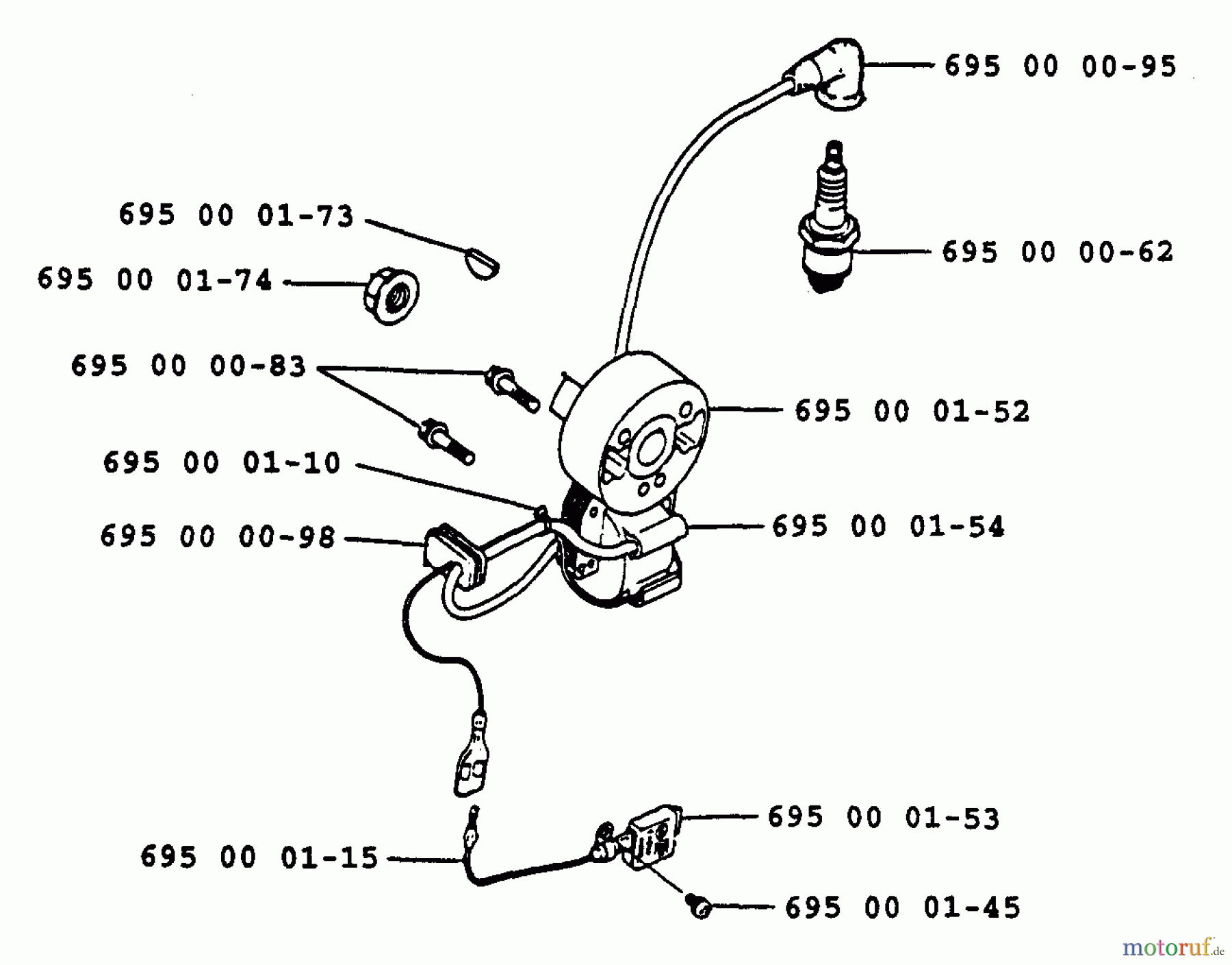  Husqvarna Bläser / Sauger / Häcksler / Mulchgeräte 40 B - Husqvarna Backpack Blower (1991-12 & After) Ignition