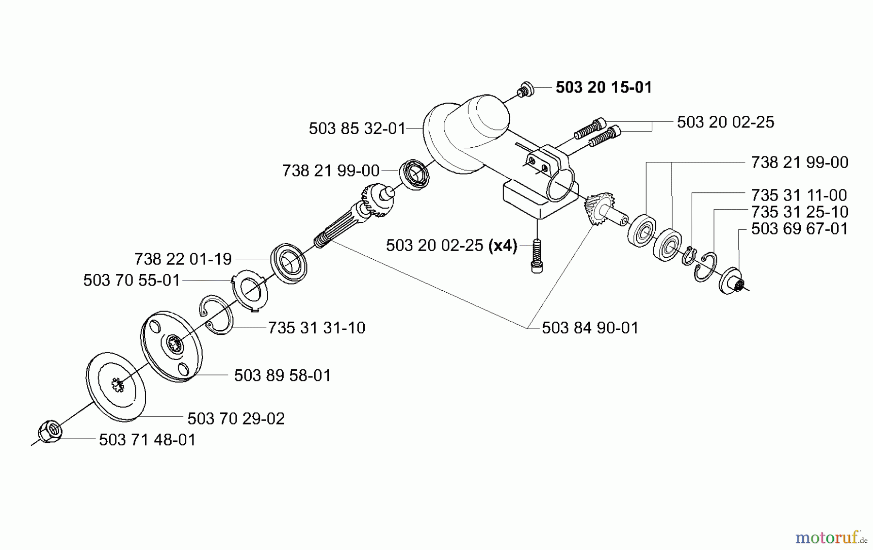  Husqvarna Kantenschneider 322 E - Husqvarna Handheld Edger (2001-01 & After) Gear Head