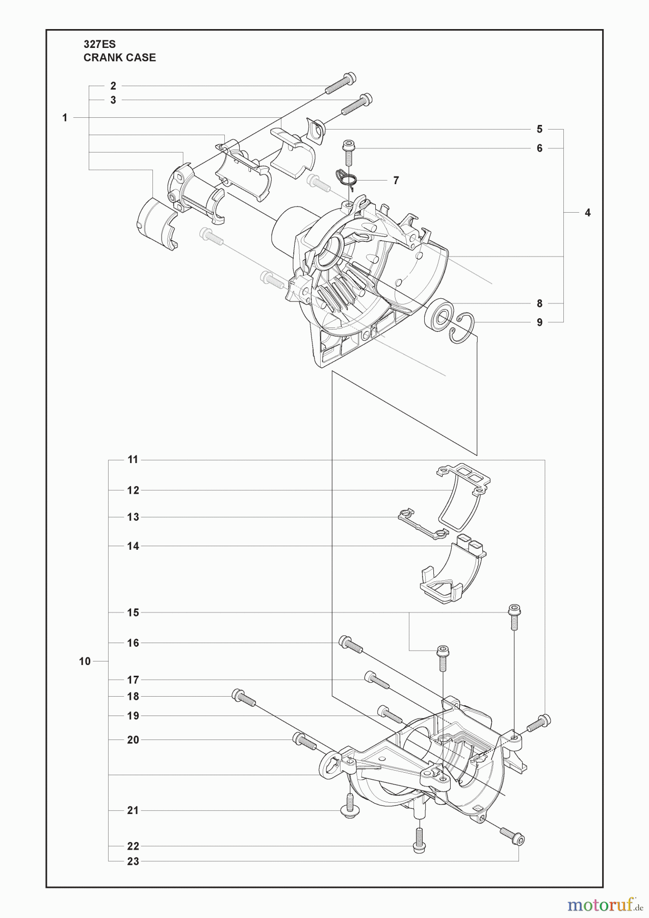  Husqvarna Kantenschneider 327 ES - Husqvarna Handheld Edger (2010-05 & After) Crank Case