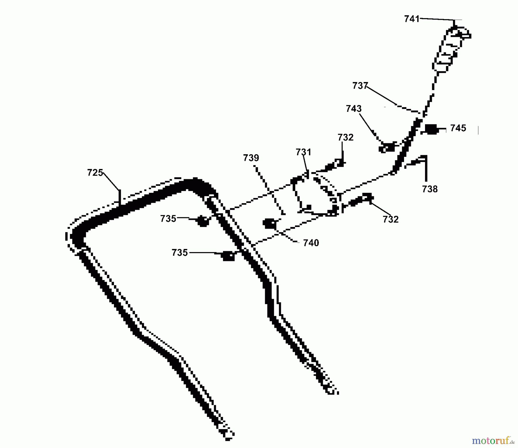  Husqvarna Kantenschneider LE 359 - Husqvarna Walk-Behind Edger (1998-02 & After) Upper Handle Assy.