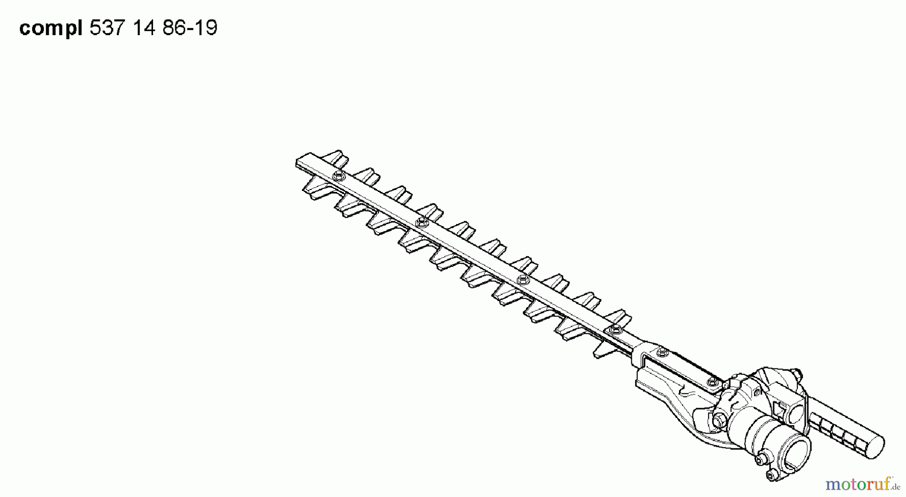  Husqvarna Heckenscheren 326 HE 4X - Husqvarna Hedge Trimmer (2005-10 & After) Cutting Assy