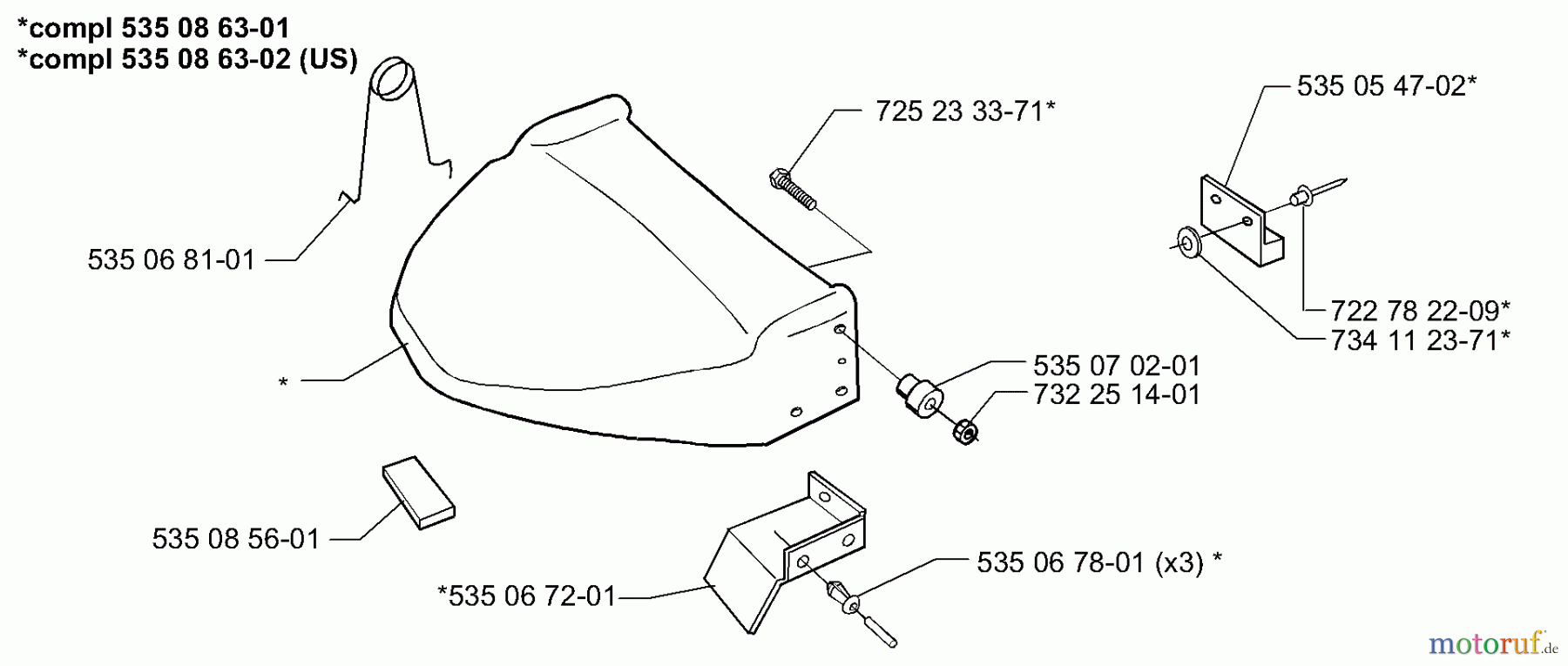  Husqvarna Automower, Mähroboter 953528301 - Husqvarna Solar Auto Mower (2000-10 to 2000-12) Rear Panel Assembly