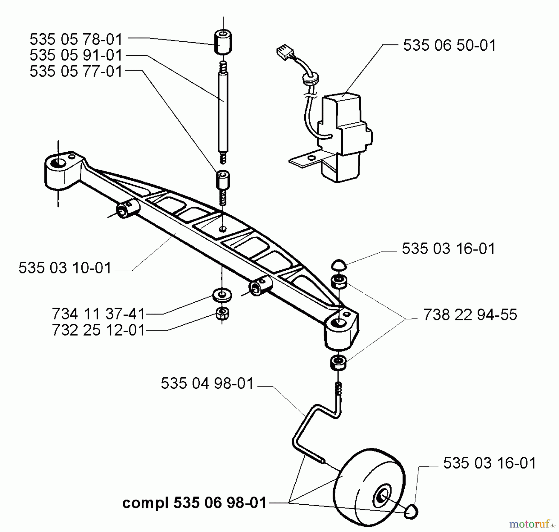  Husqvarna Automower, Mähroboter Husqvarna Auto Mower (1999-02 to 2000-01) Front End