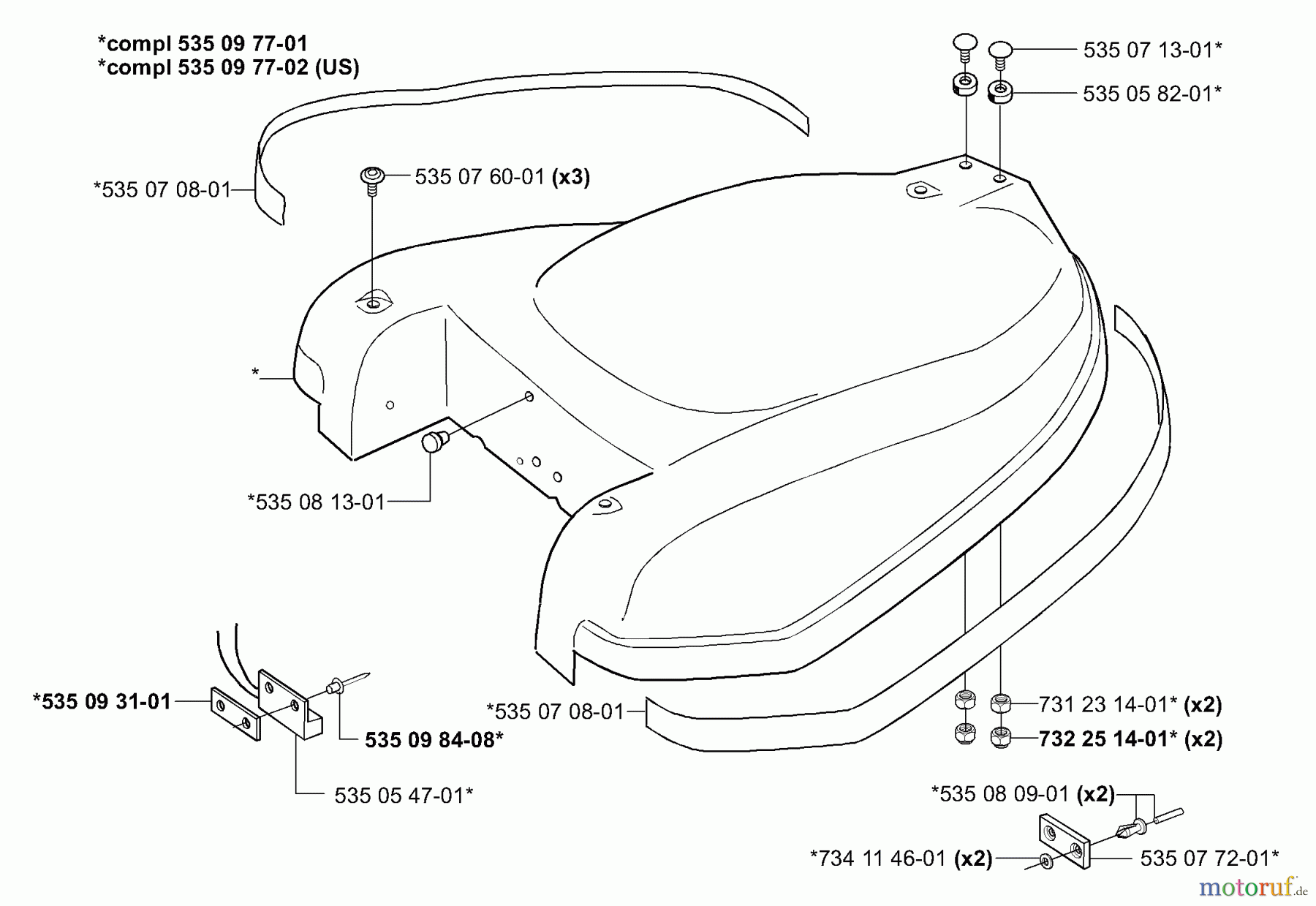  Husqvarna Automower, Mähroboter Husqvarna Auto Mower (2001-01 to 2002-01) Body Assy.