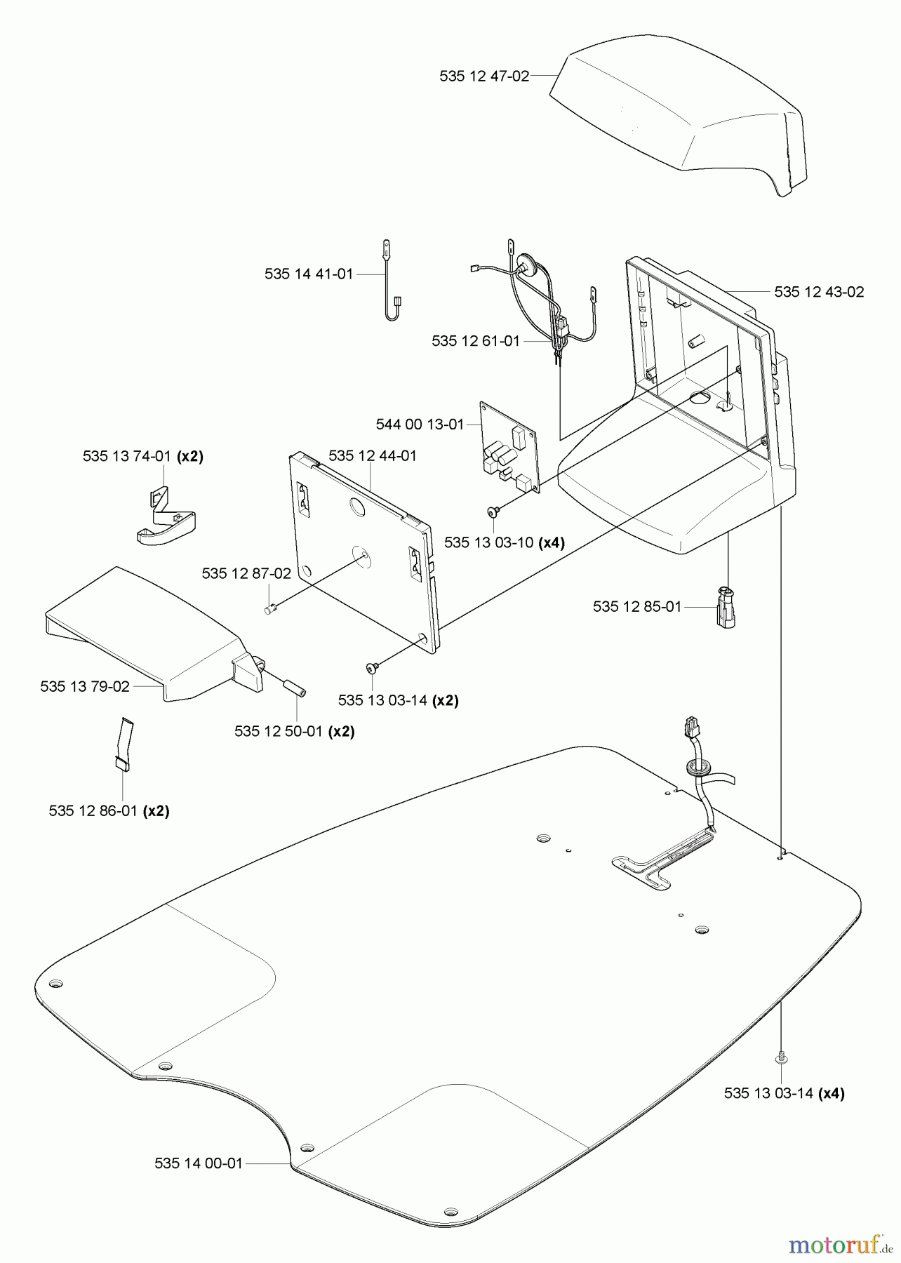  Husqvarna Automower, Mähroboter Husqvarna Auto Mower (Generation 2) (2006-06 & After) Charging Base Components