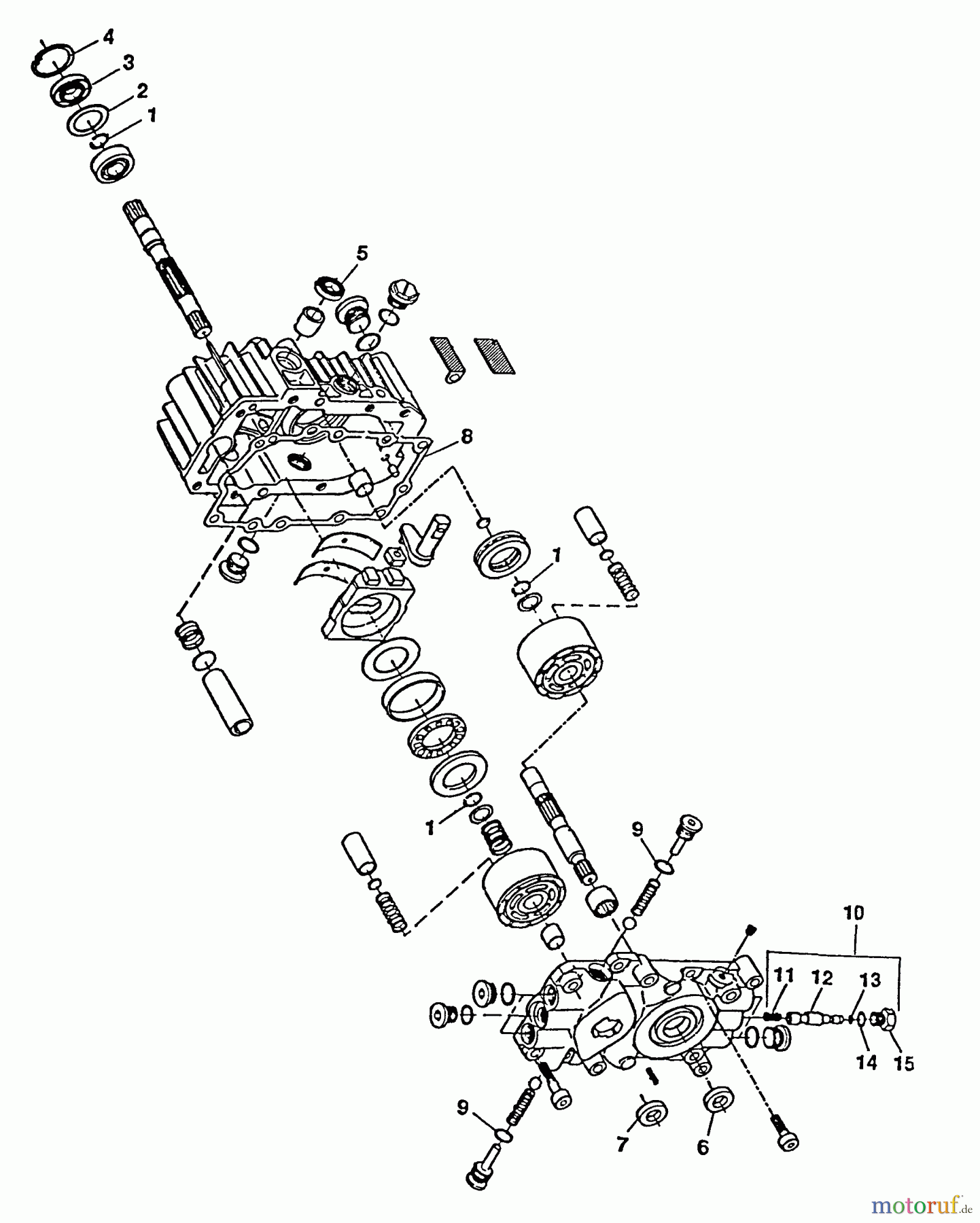  Husqvarna Rasen und Garten Traktoren 4125H - Husqvarna Lawn Tractor (1991-01 to 1991-12) Hydro-Static Pump