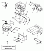 Husqvarna LT 125 (954002711) (HC12542C) - Lawn Tractor (1996-04 & After) Listas de piezas de repuesto y dibujos Engine