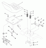 Husqvarna LT 18542 B (954571748) - Lawn Tractor (2004-02 & After) Listas de piezas de repuesto y dibujos Seat Assembly