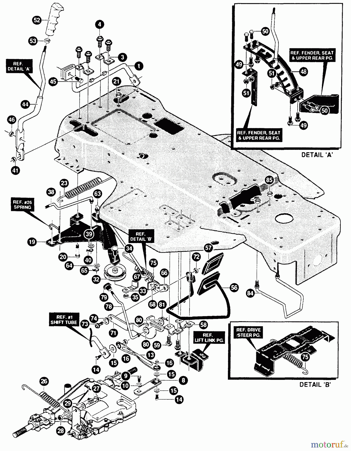  Husqvarna Rasen und Garten Traktoren LT 4140G (E4014-030) - Husqvarna Lawn Tractor (1994-01 & After) Drive