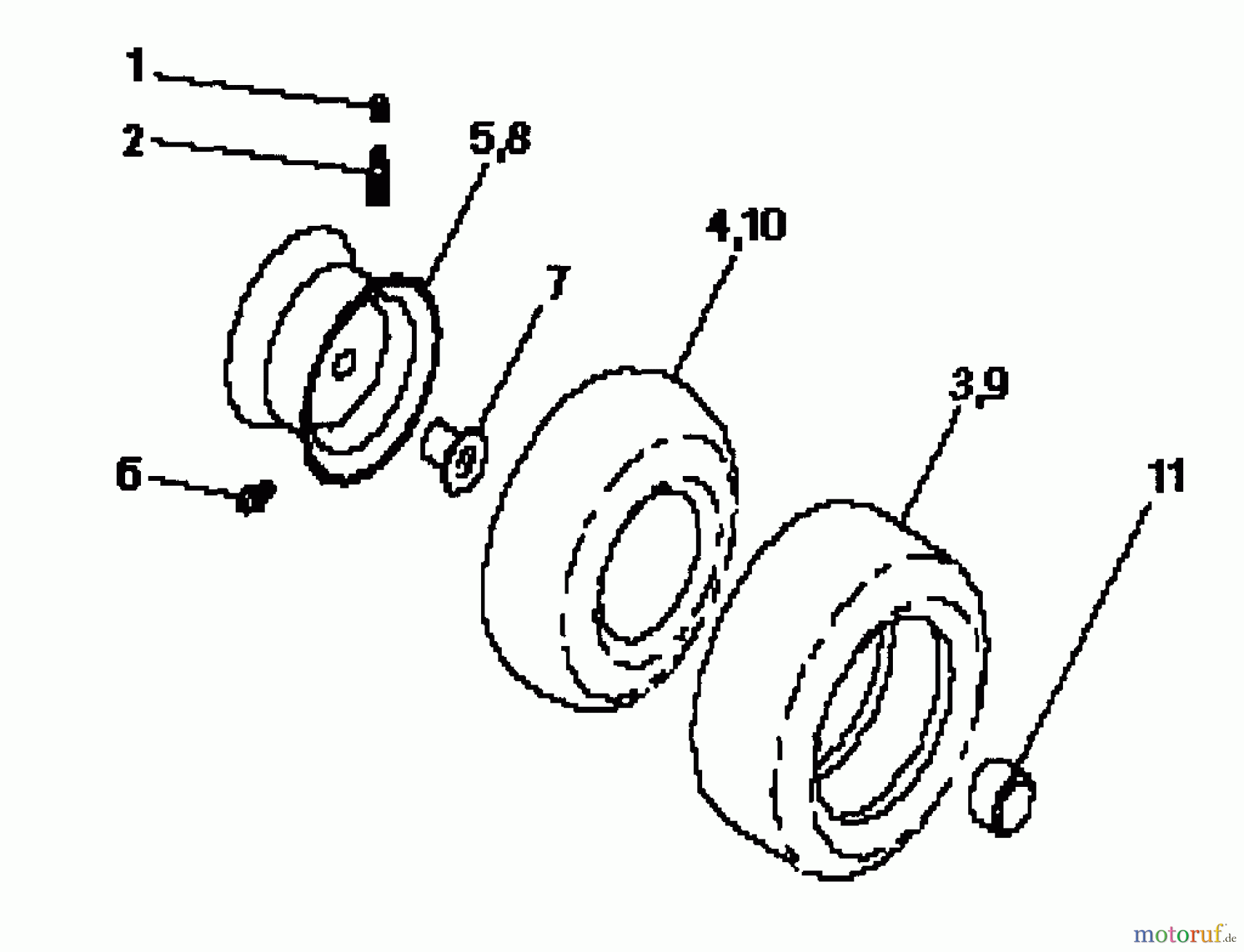  Husqvarna Rasen und Garten Traktoren LTH 125 (954002721) (HC125H42C) - Husqvarna Lawn Tractor (1996-04 & After) Wheels And Tires