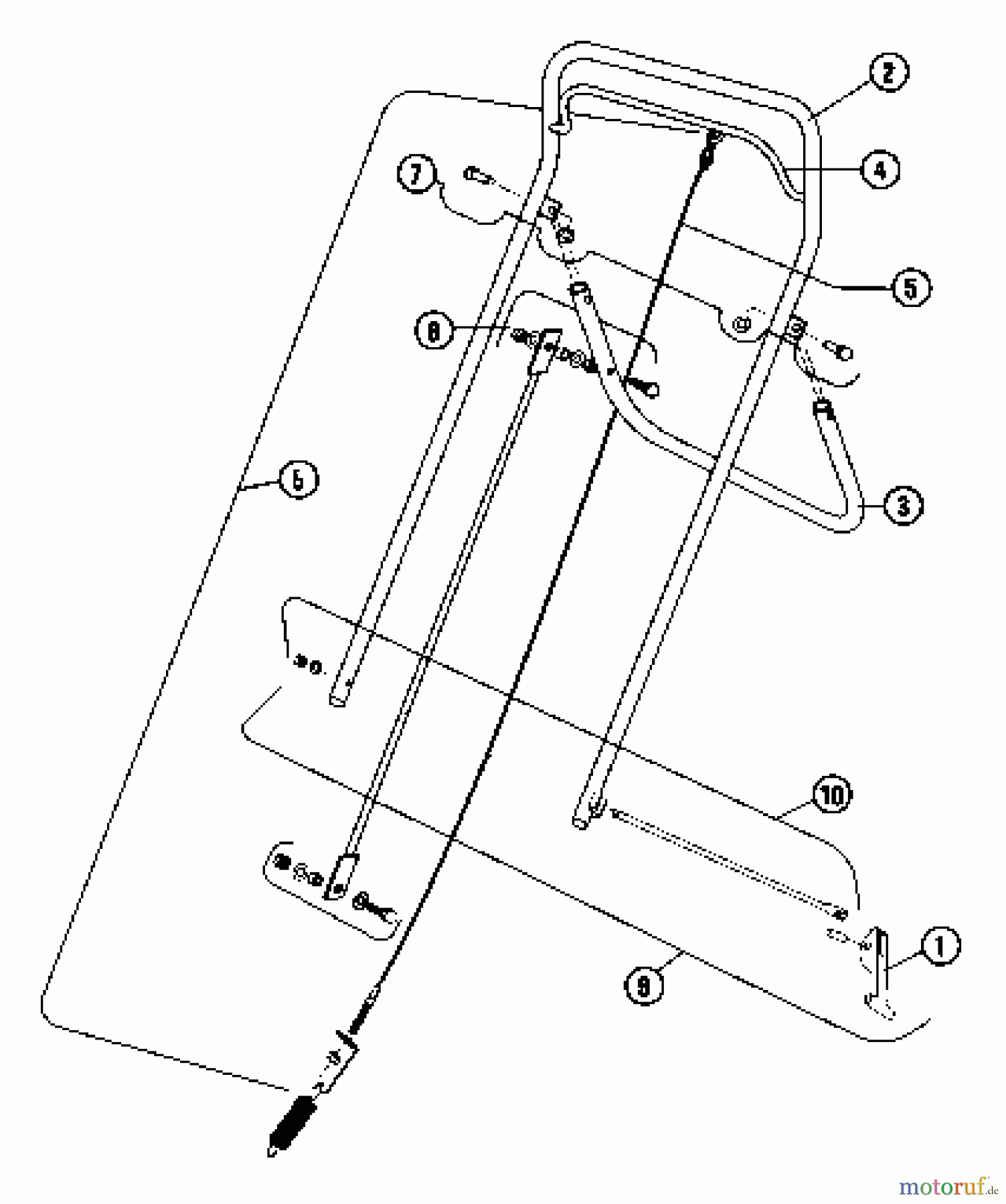  Husqvarna Belüfter / Vertikutierer / Rechen AR 19 - Husqvarna Aerator (2000-12 to 2003-07) Handle / Control