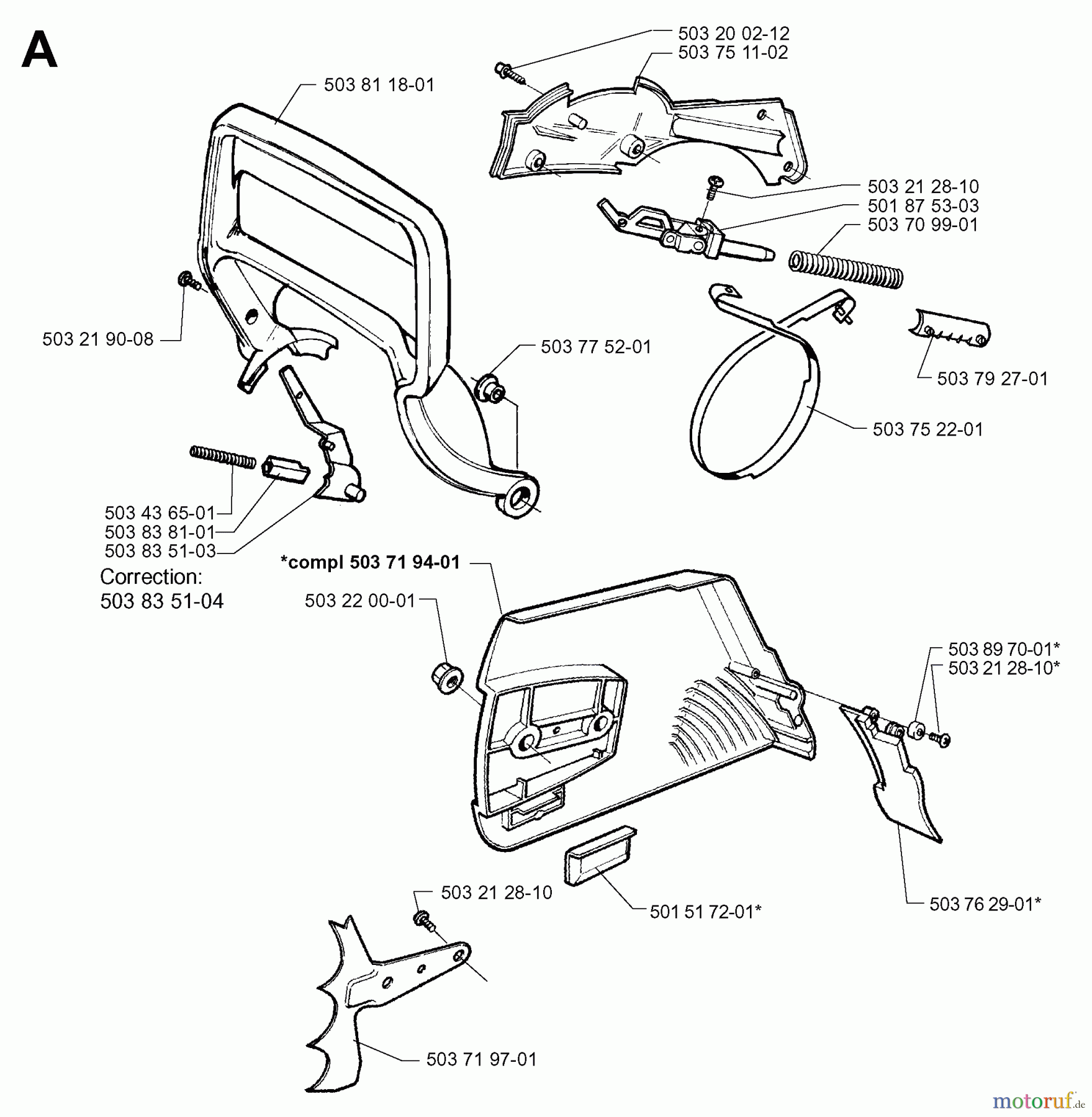  Jonsered Motorsägen 2065 - Jonsered Chainsaw (1997-02) CHAIN BRAKE CLUTCH COVER