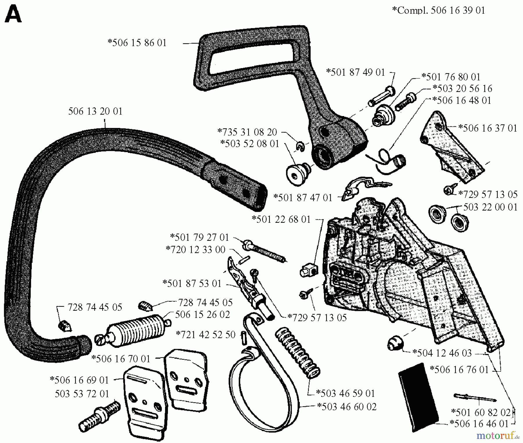  Jonsered Motorsägen 2094 - Jonsered Chainsaw (1991-06) CHAIN BRAKE CLUTCH COVER