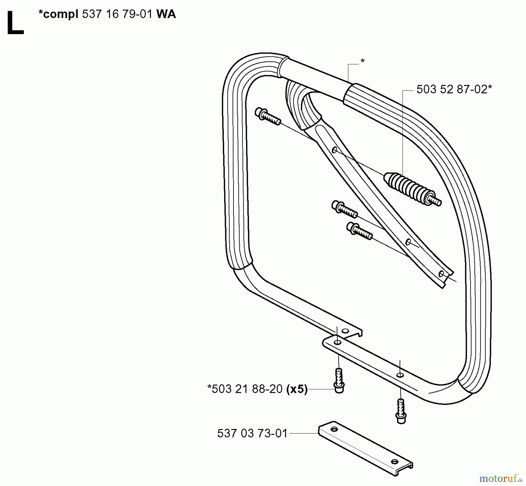  Jonsered Motorsägen CS2186 EPA - Jonsered Chainsaw (2005-03) HANDLE #1