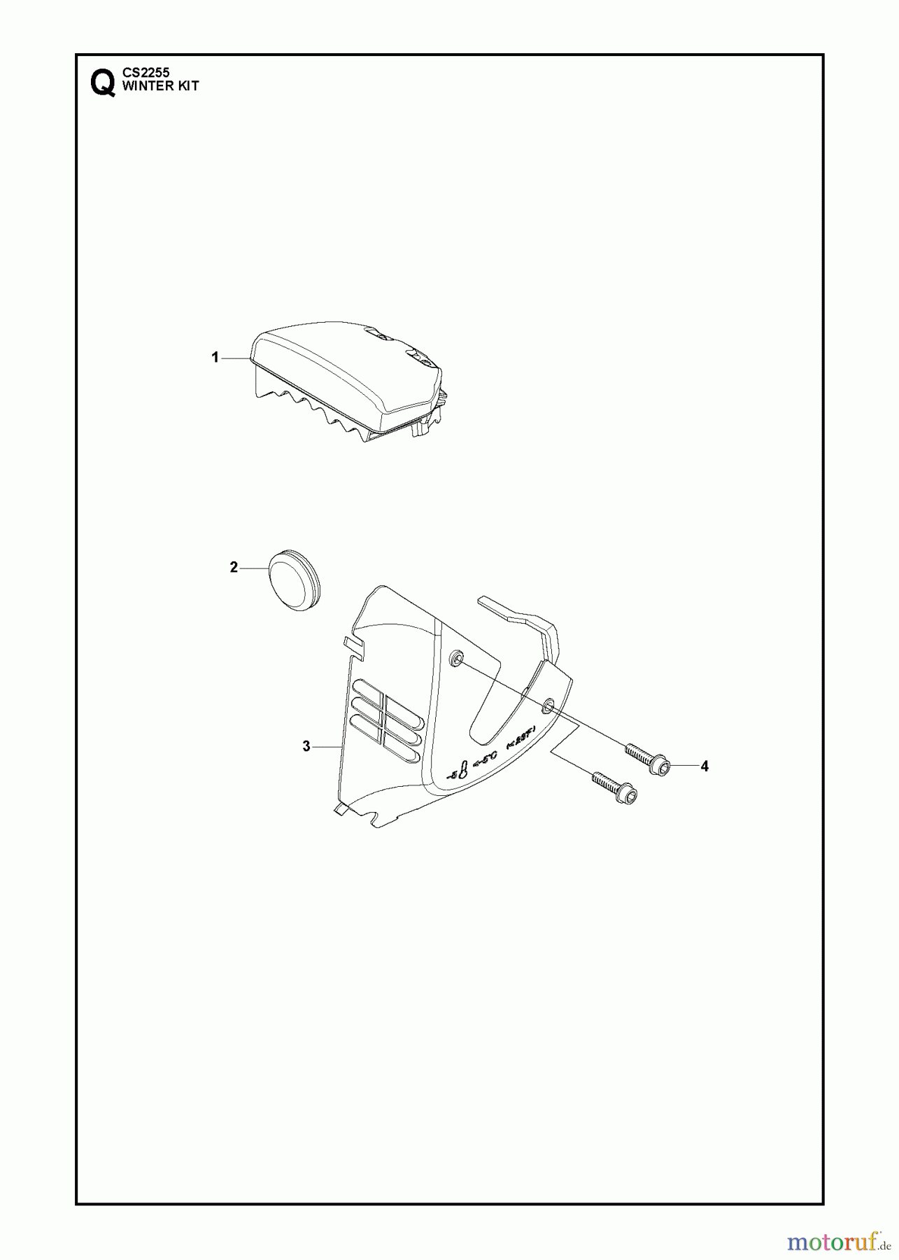  Jonsered Motorsägen CS2255 - Jonsered Chainsaw (2009-03) WINTER KIT