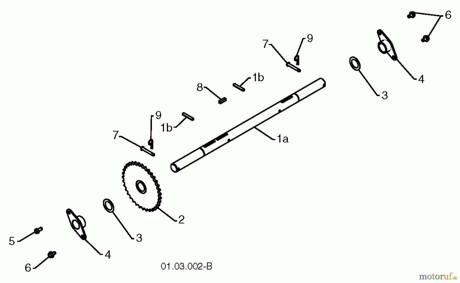  Jonsered Schneefräsen ST 2109 E (96191004005) - Jonsered Snow Thrower (2012-06) CHASSIS ENGINE PULLEYS #3