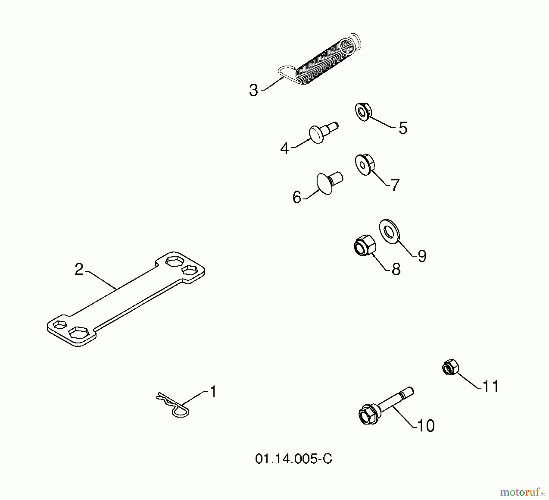  Jonsered Schneefräsen ST 2111 E (96191004106) - Jonsered Snow Thrower (2012-08) ACCESSORIES A