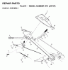 Jonsered RT5 (JRT5P) - Rear-Tine Tiller (2000-02) Listas de piezas de repuesto y dibujos HANDLE