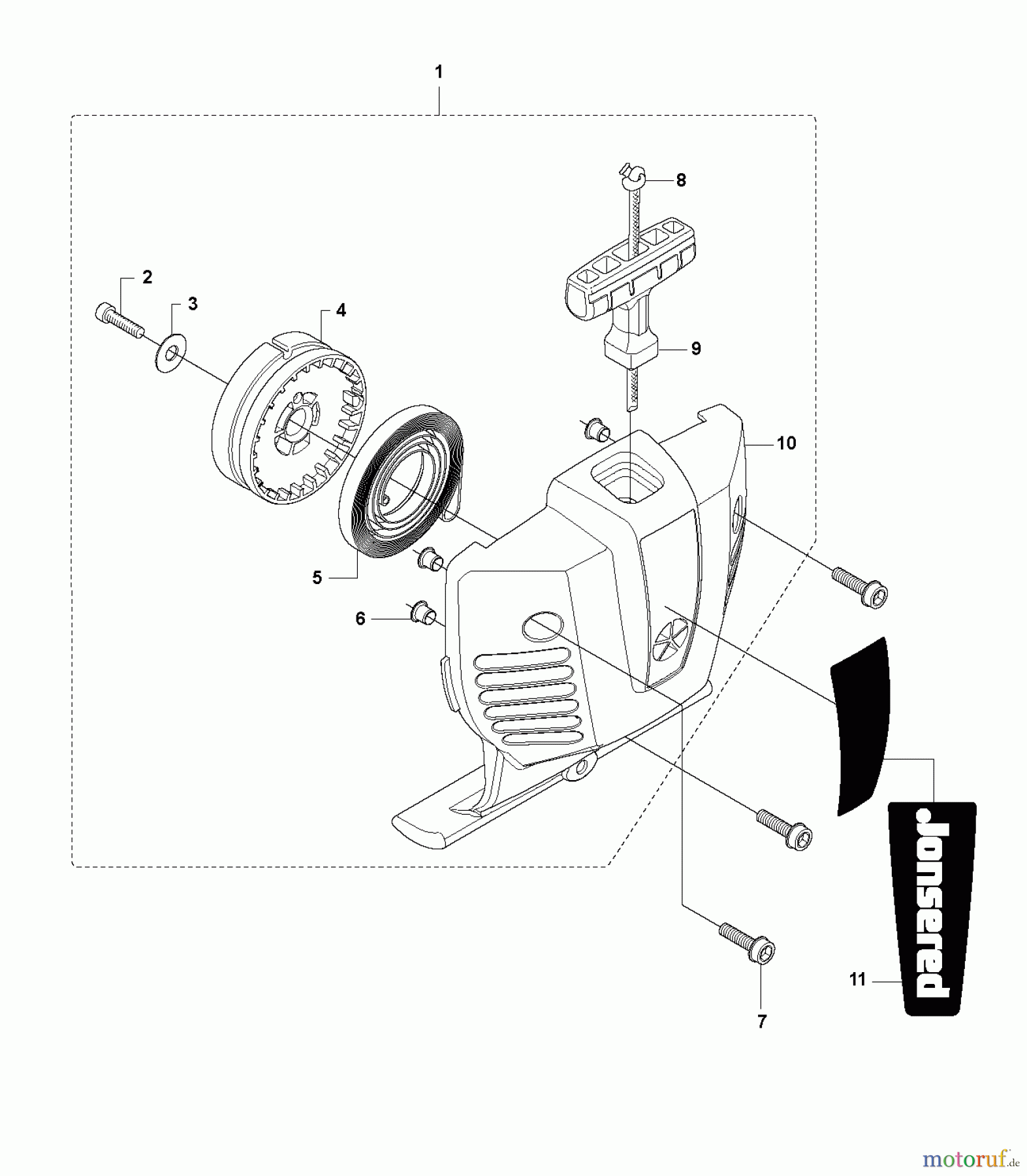  Jonsered Motorsensen, Trimmer CC2236 - Jonsered String/Brush Trimmer (2010-11) STARTER #1