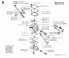 Jonsered BP40 - String/Brush Trimmer (1996-03) Listas de piezas de repuesto y dibujos CARBURETOR DETAILS