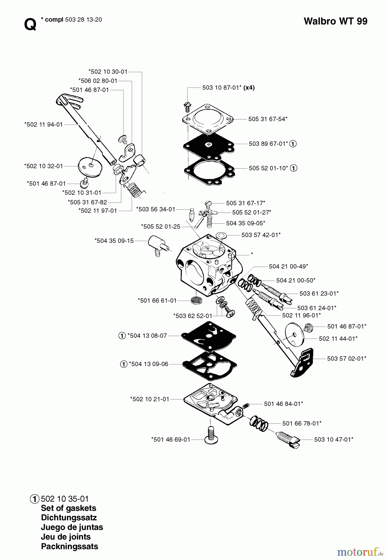  Jonsered Motorsensen, Trimmer GR41 - Jonsered String/Brush Trimmer (2002-08) CARBURETOR DETAILS #2