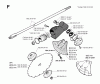 Jonsered RS51 - String/Brush Trimmer (1993-05) Listas de piezas de repuesto y dibujos BEVEL GEAR SHAFT