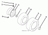 Jonsered LT2213 C (96051001802) - Lawn & Garden Tractor (2012-08) Listas de piezas de repuesto y dibujos WHEELS TIRES