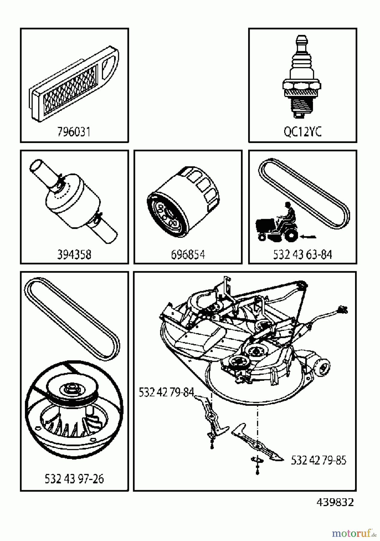  Jonsered Rasen  und Garten Traktoren LT2217 CMA (96061019602) - Jonsered Lawn & Garden Tractor (2007-09) FREQUENTLY USED PARTS