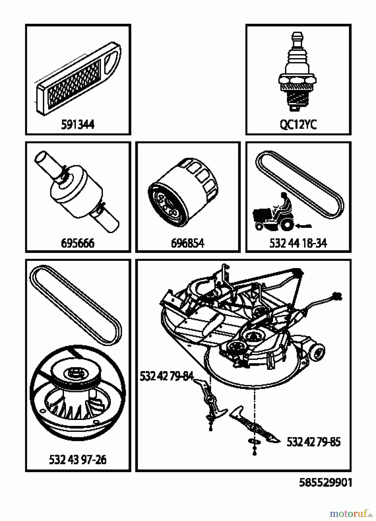  Jonsered Rasen  und Garten Traktoren LT2317 CMA2 (96051010300) - Jonsered Lawn & Garden Tractor (2013-06) ACCESSORIES