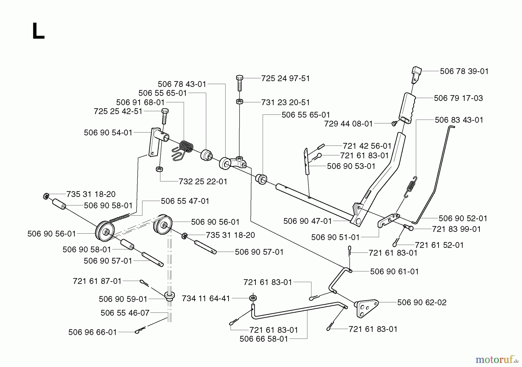  Jonsered Reitermäher FR2115 MA - Jonsered Rear-Engine Riding Mower (2002-03) CONTROLS #1