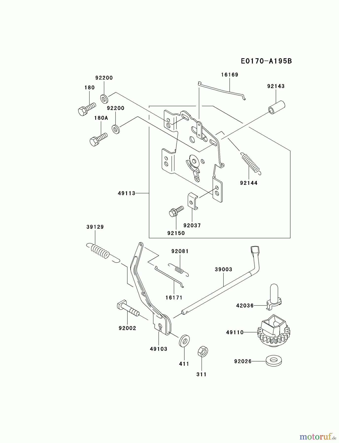  Kawasaki Motoren Motoren Vertikal FA210V - AS02 bis FH641V - DS24 FD590V-BS09 - Kawasaki FD590V 4-Stroke Engine CONTROL-EQUIPMENT