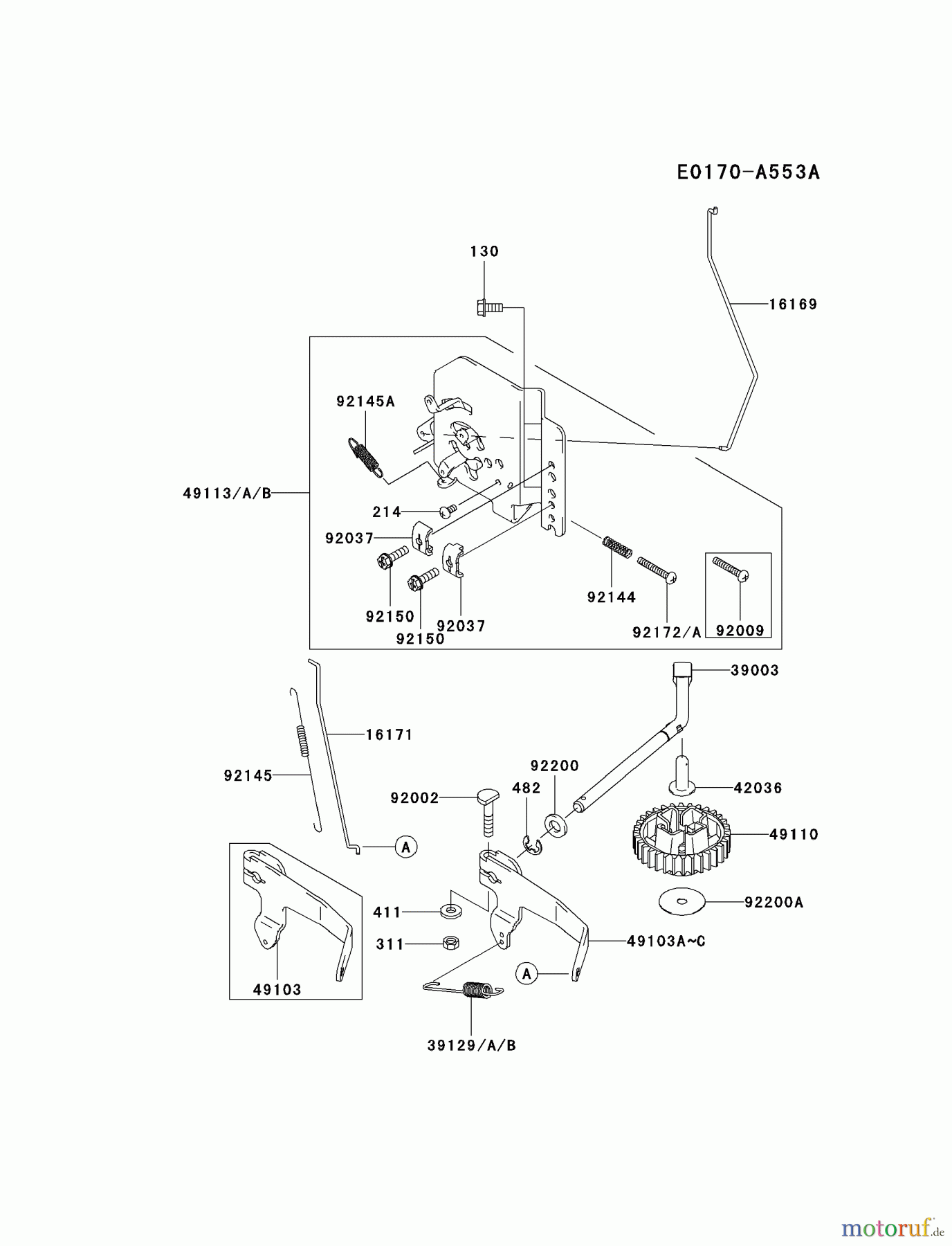  Kawasaki Motoren Motoren Vertikal FA210V - AS02 bis FH641V - DS24 FD731V-DS00 - Kawasaki FD731V 4-Stroke Engine CONTROL-EQUIPMENT