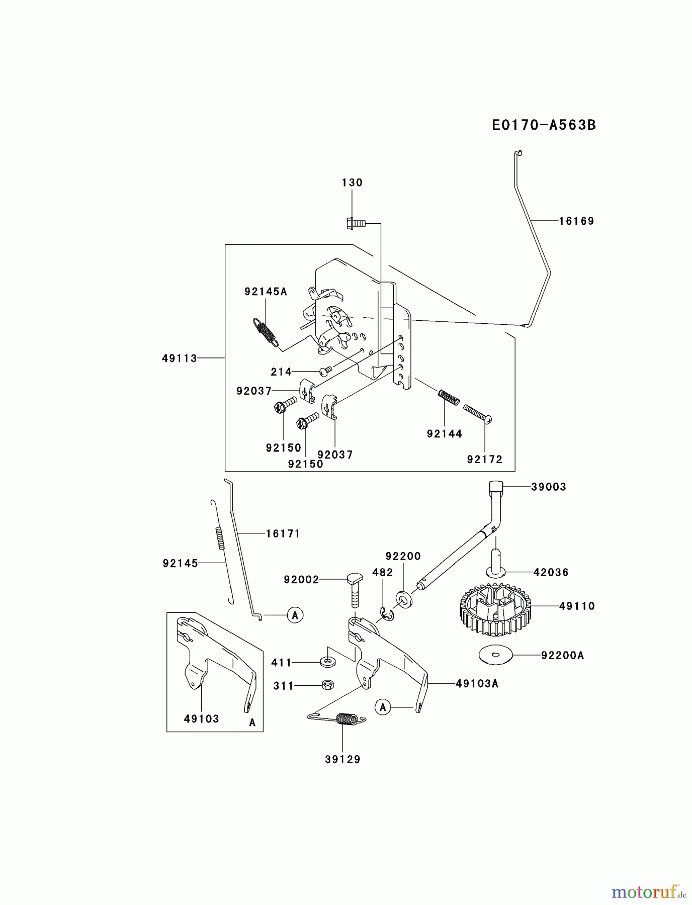  Kawasaki Motoren Motoren Vertikal FA210V - AS02 bis FH641V - DS24 FD731V-AS04 - Kawasaki FD731V 4-Stroke Engine CONTROL-EQUIPMENT