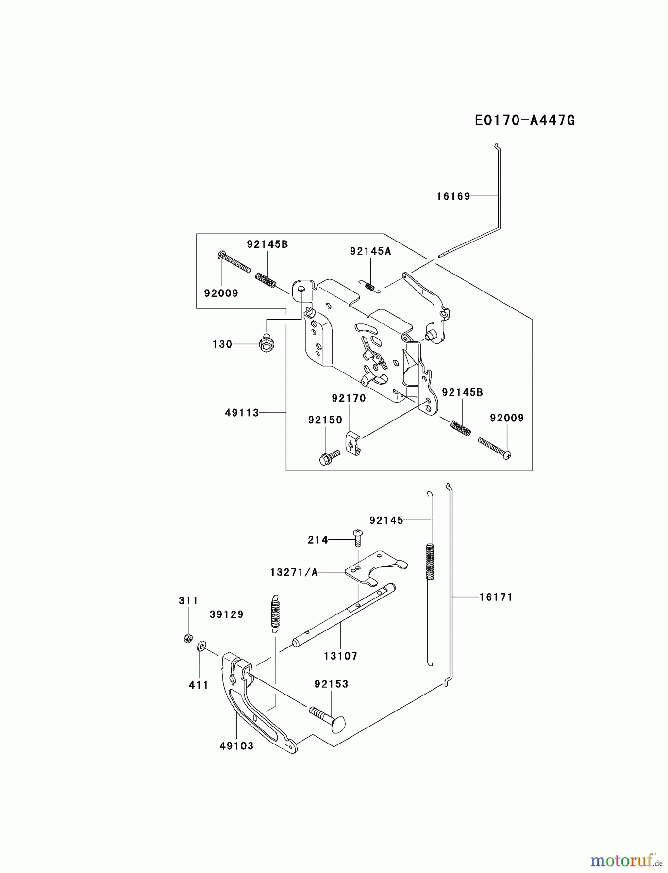  Kawasaki Motoren Motoren Vertikal FA210V - AS02 bis FH641V - DS24 FH381V-CS08 - Kawasaki FH381V 4-Stroke Engine CONTROL-EQUIPMENT