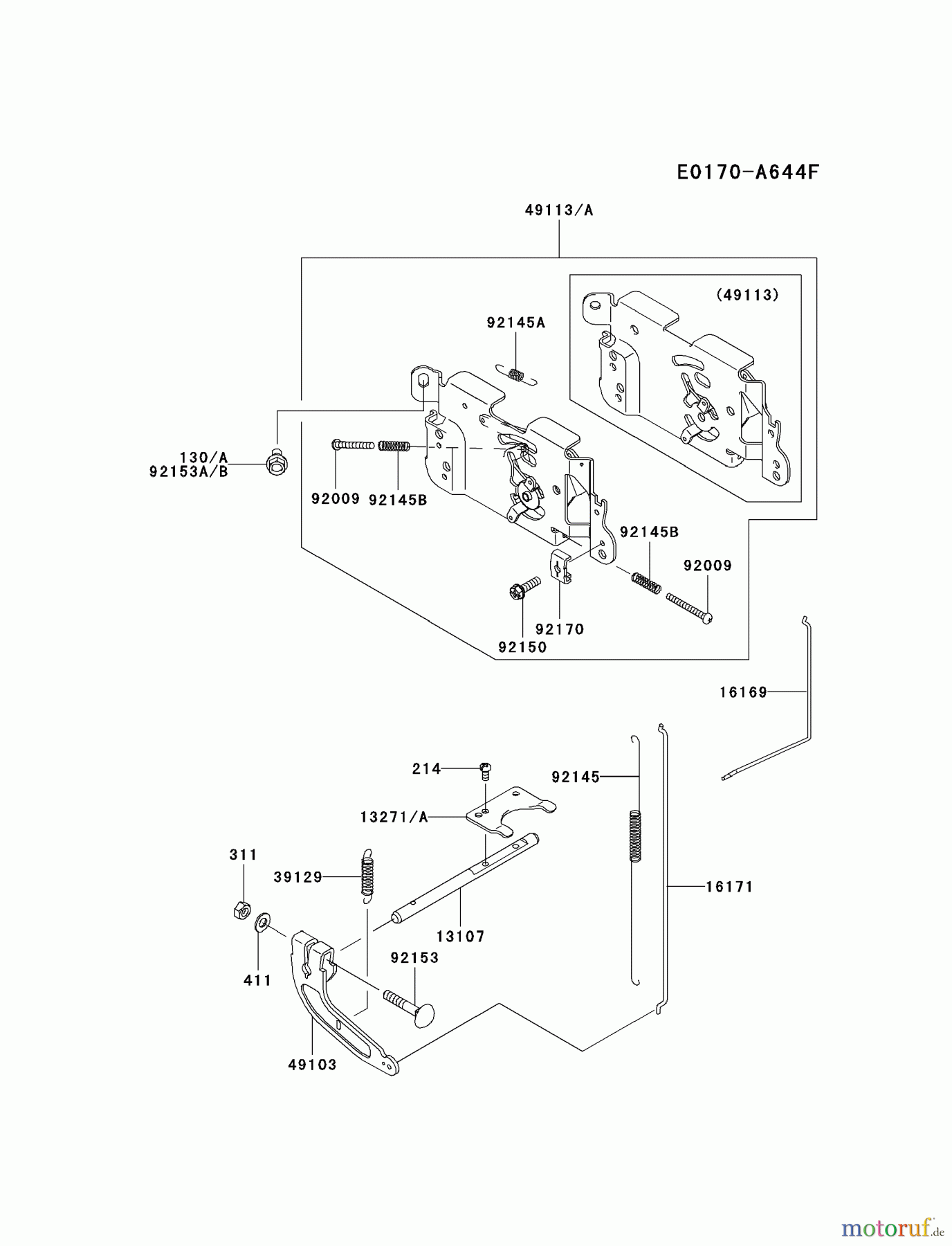  Kawasaki Motoren Motoren Vertikal FA210V - AS02 bis FH641V - DS24 FH381V-BS03 - Kawasaki FH381V 4-Stroke Engine CONTROL-EQUIPMENT