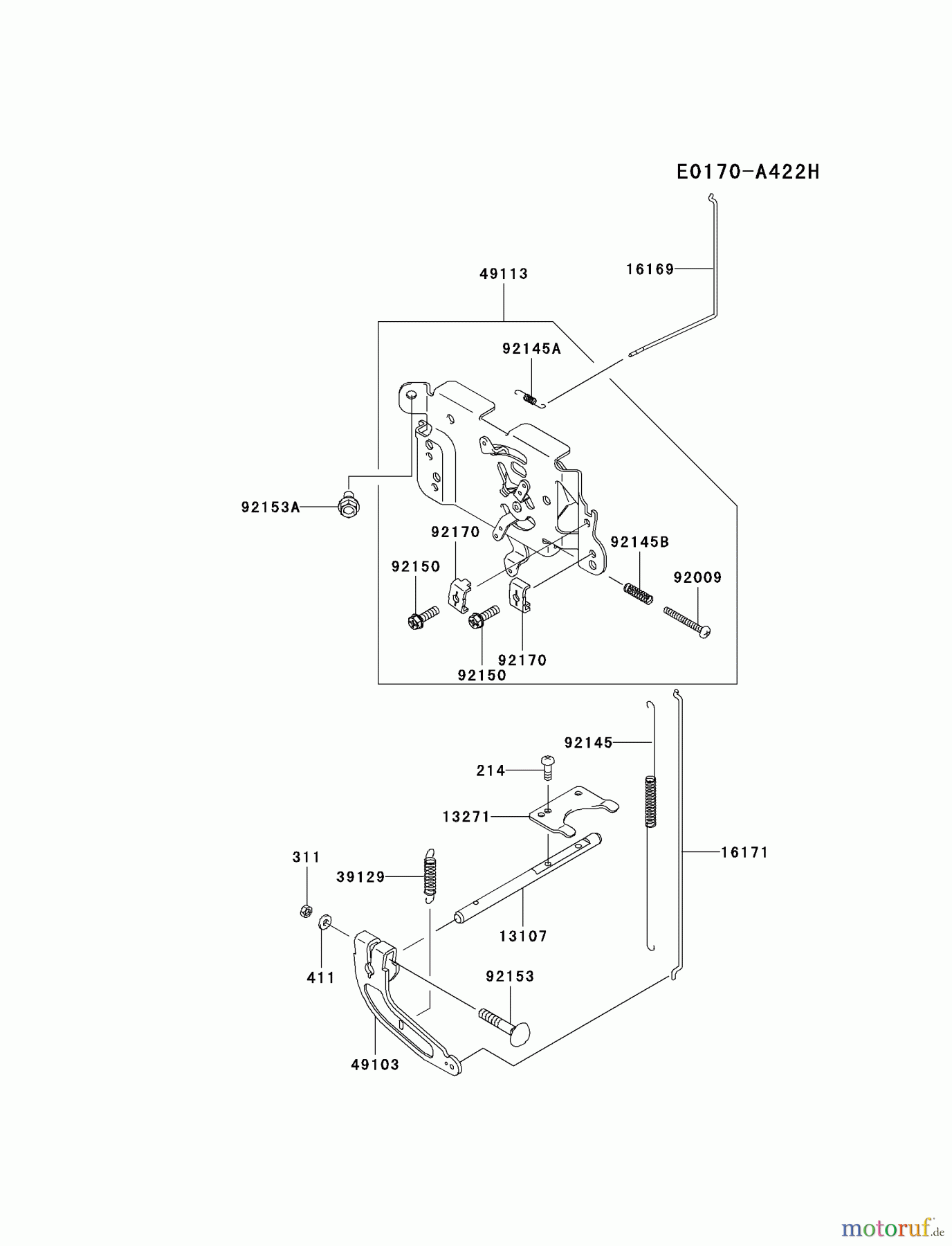  Kawasaki Motoren Motoren Vertikal FA210V - AS02 bis FH641V - DS24 FH430V-AS39 - Kawasaki FH430V 4-Stroke Engine CONTROL-EQUIPMENT