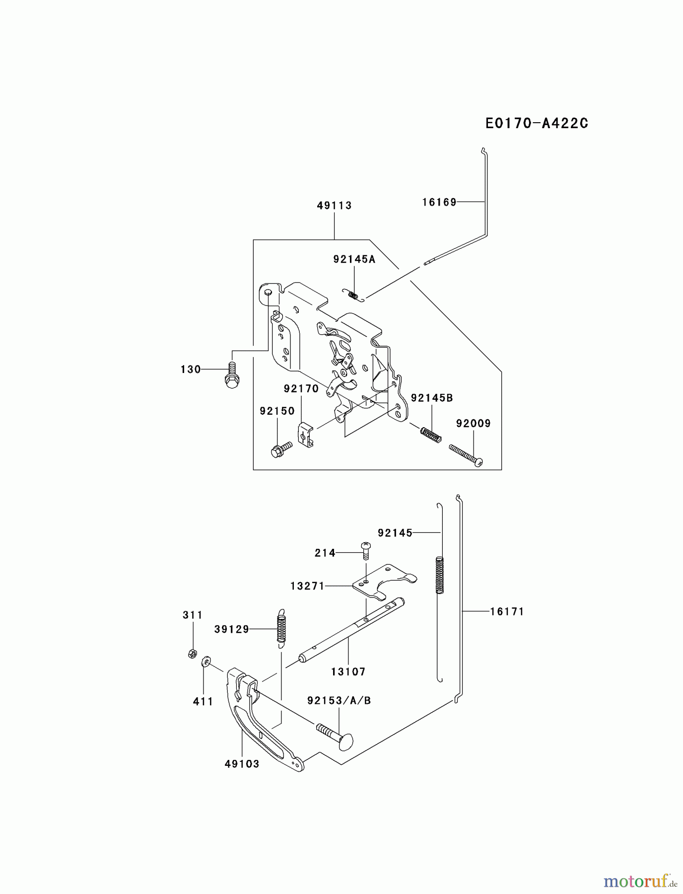  Kawasaki Motoren Motoren Vertikal FA210V - AS02 bis FH641V - DS24 FH381V-CS07 - Kawasaki FH381V 4-Stroke Engine CONTROL-EQUIPMENT