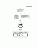 Kawasaki Motoren FA210V - AS02 bis FH641V - DS24 FH430V-CS03 - Kawasaki FH430V 4-Stroke Engine Listas de piezas de repuesto y dibujos LABEL