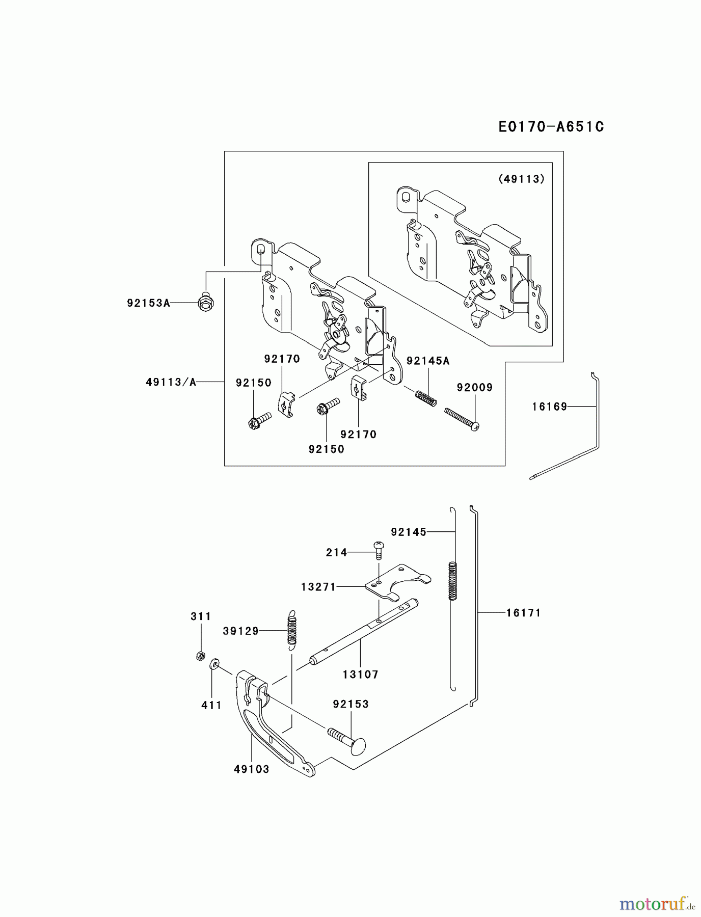  Kawasaki Motoren Motoren Vertikal FA210V - AS02 bis FH641V - DS24 FH430V-DS25 - Kawasaki FH430V 4-Stroke Engine CONTROL-EQUIPMENT