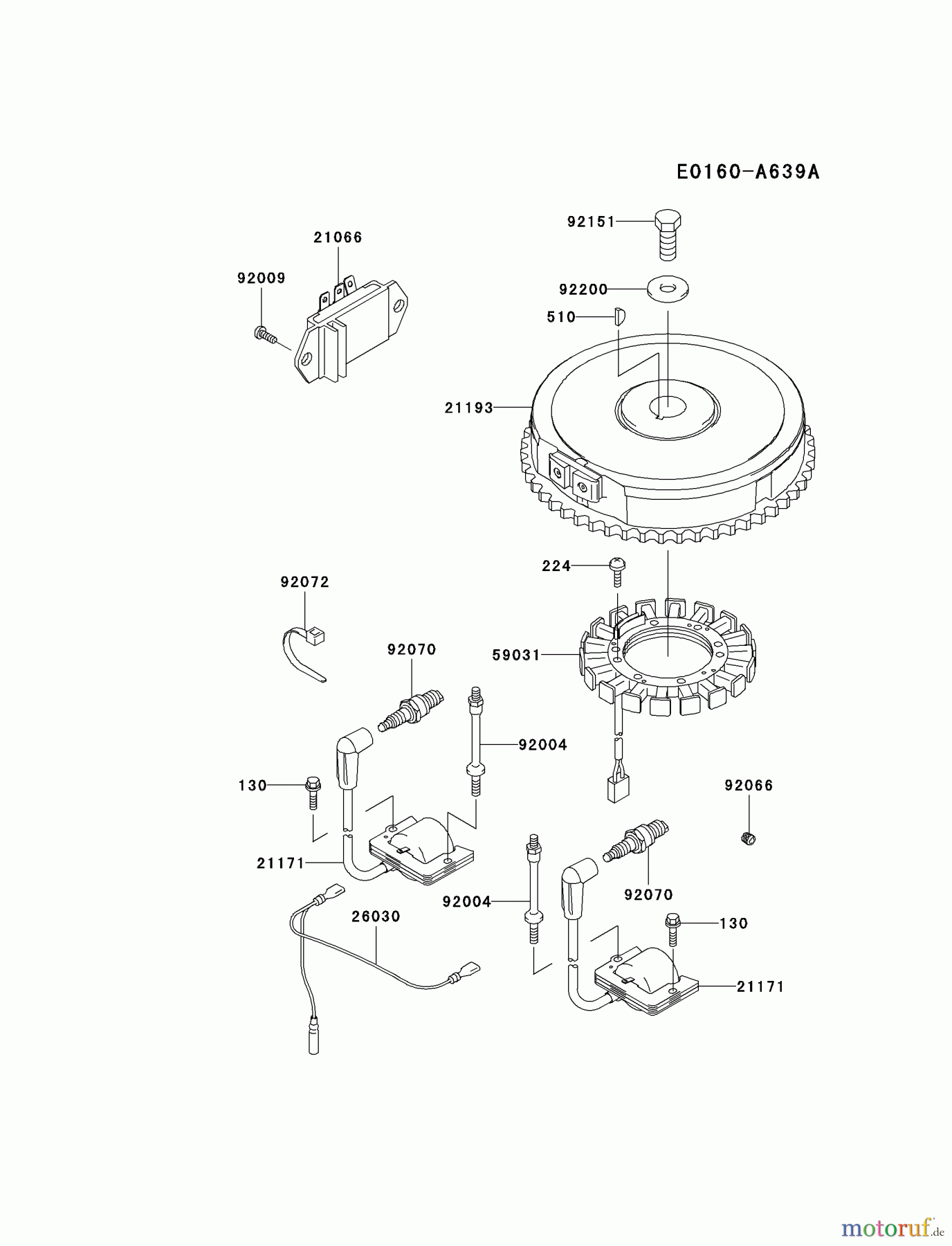  Kawasaki Motoren Motoren Vertikal FA210V - AS02 bis FH641V - DS24 FH451V-AS01 - Kawasaki FH451V 4-Stroke Engine ELECTRIC-EQUIPMENT