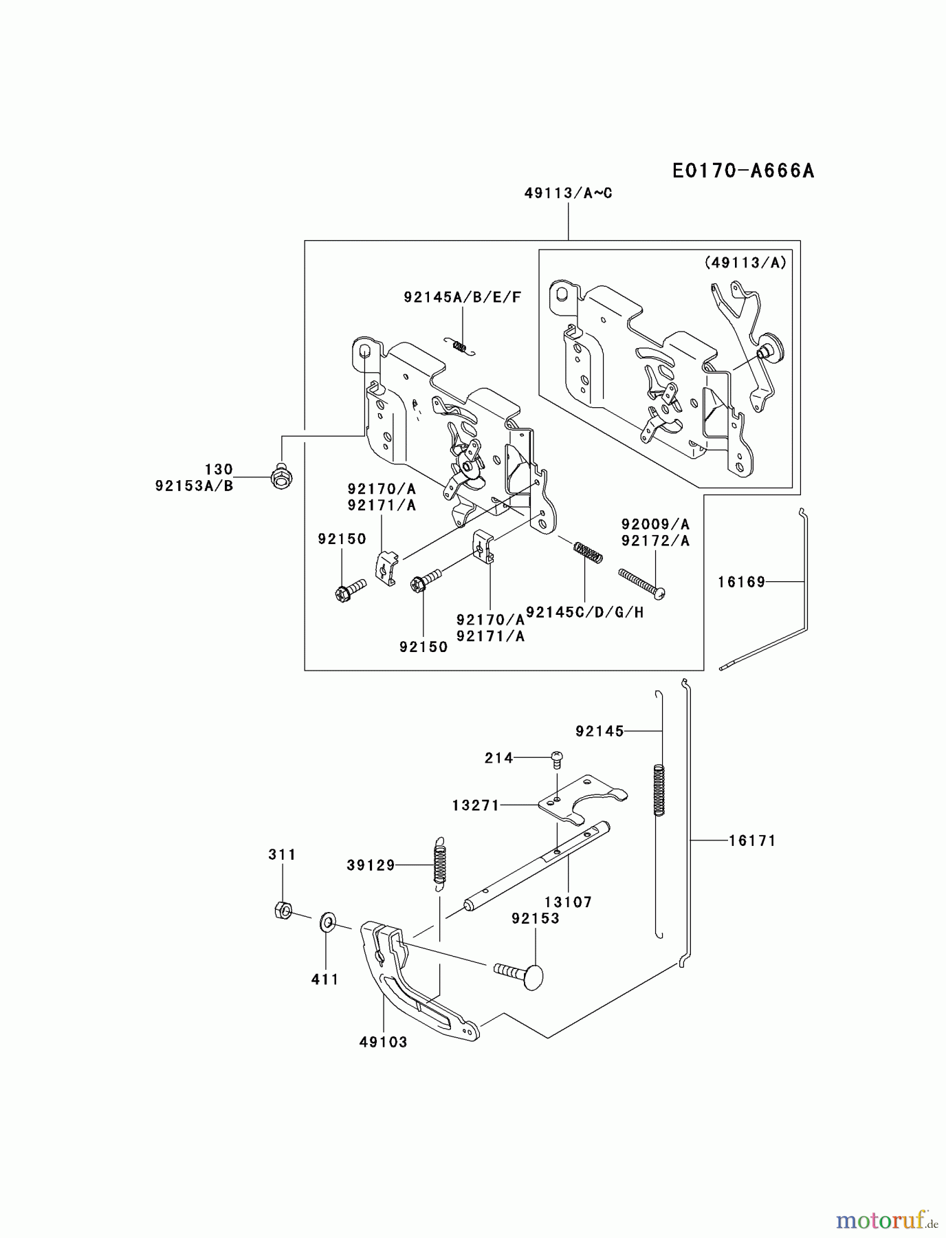  Kawasaki Motoren Motoren Vertikal FA210V - AS02 bis FH641V - DS24 FH480V-DS21 - Kawasaki FH480V 4-Stroke Engine CONTROL-EQUIPMENT